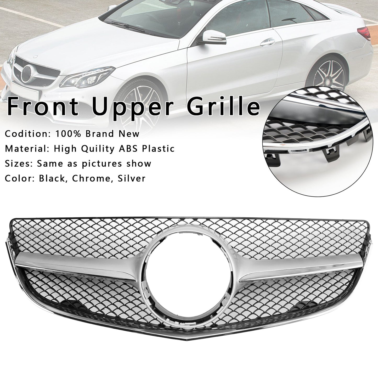 2014-2017 Mercedes Benz E-CLASS W207 Coupe Front Bumper Grill Grille