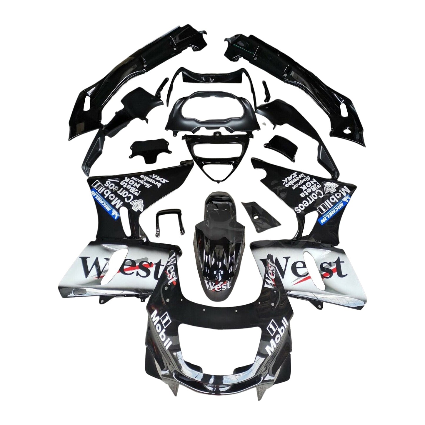 1993-2007 Kawasaki ZZR400 1998-2003 ZZR600 Injection Fairing Kit Bodywork Plastic ABS