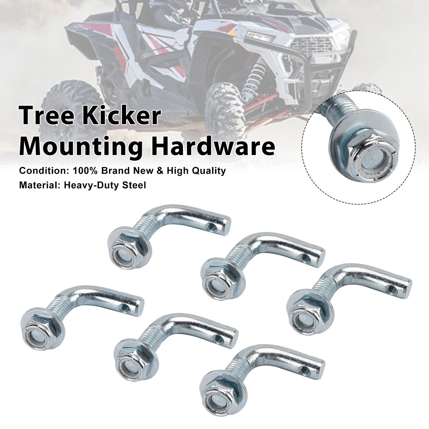 Polaris RZR XP1000 / Turbo S Models 2 Seat Tree Kicker Mounting Hardware