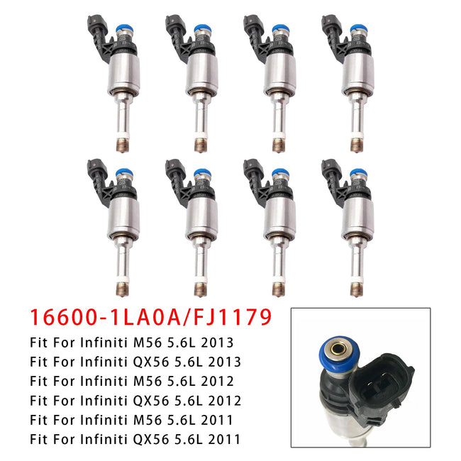 8Pcs Fuel Injector For Infiniti M56 QX56 Q70 5.6L 16600-1LA0A FJ1179