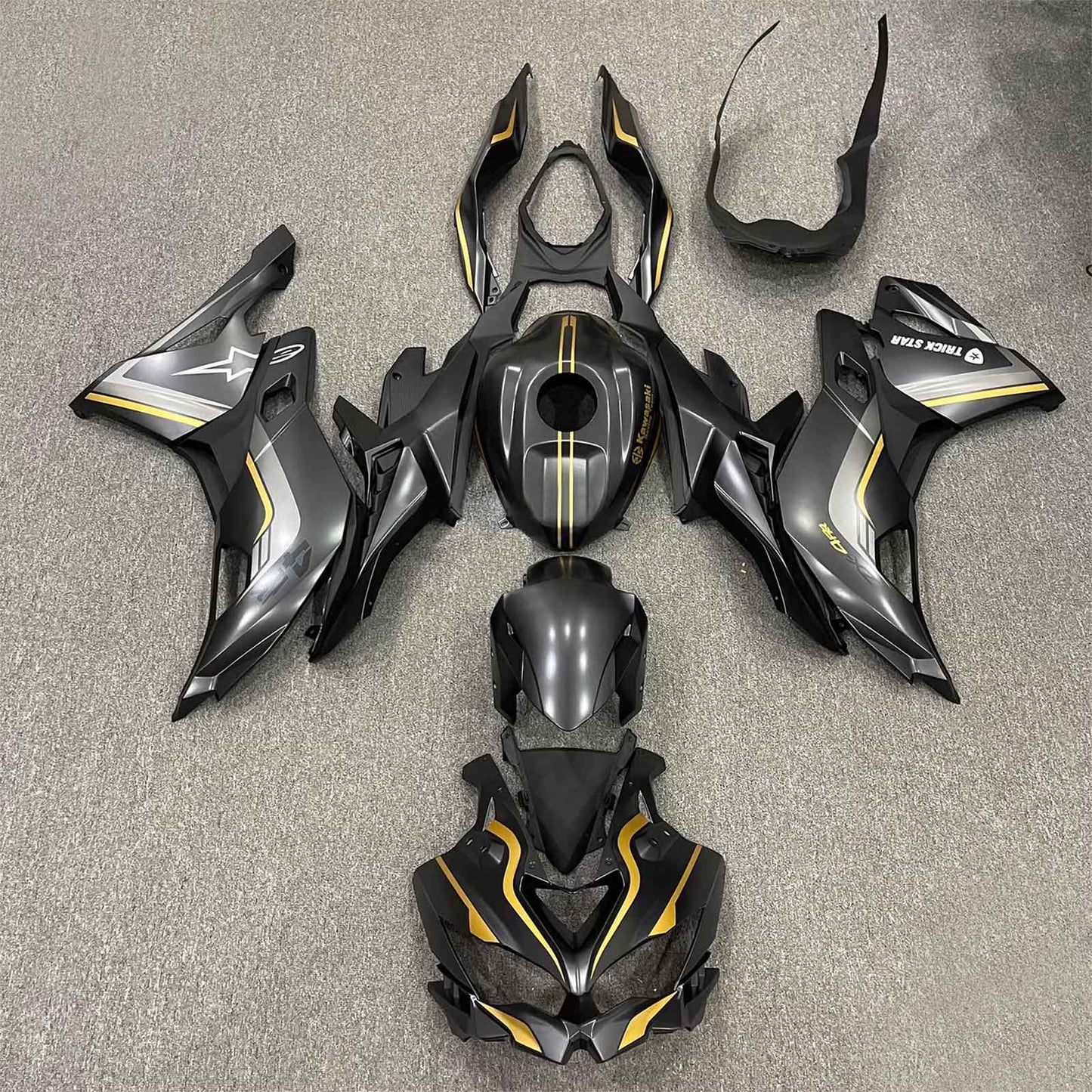 2019-2025 Kawasaki Ninja ZX-25R Amotopart Injection Fairing Kit Bodywork ABS #102