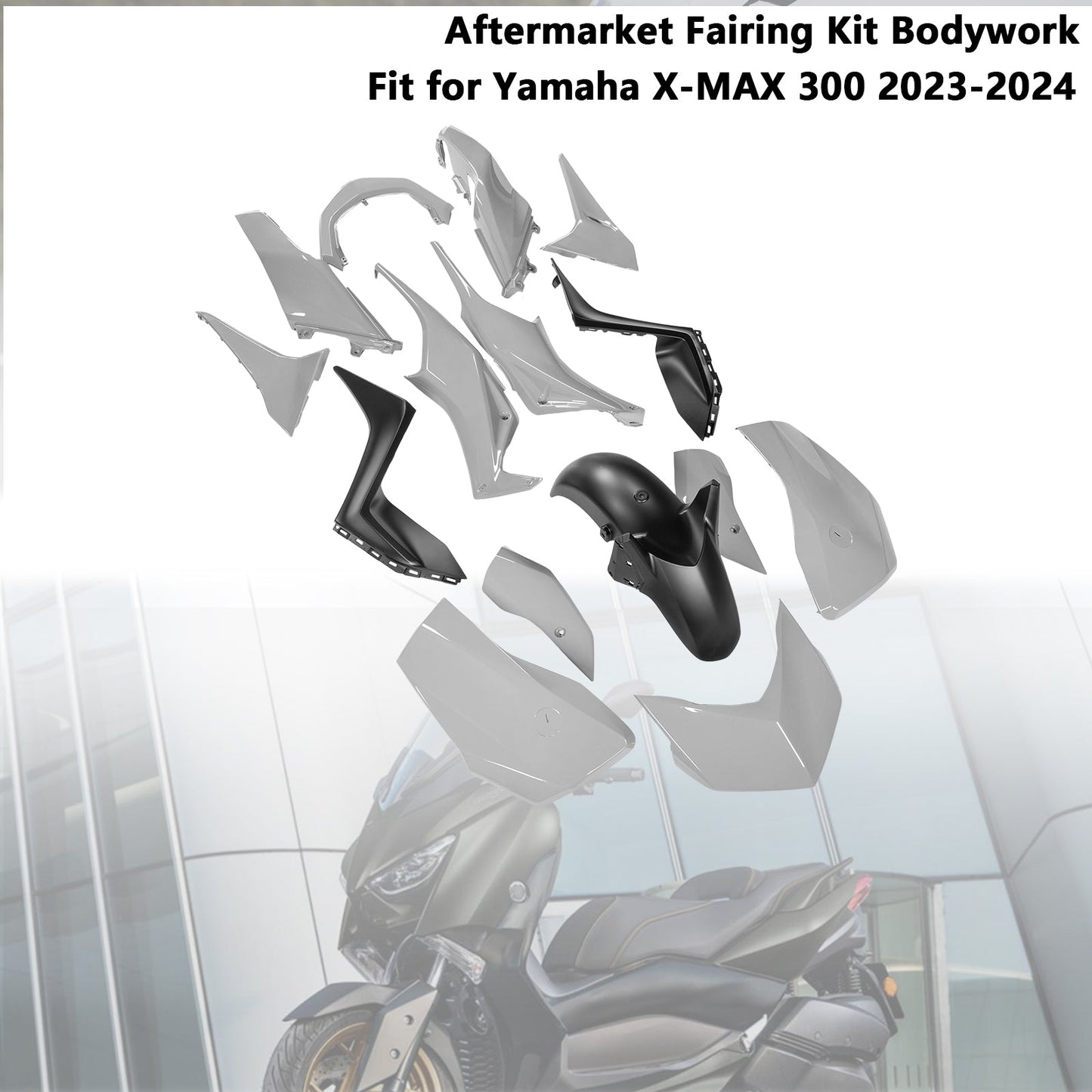 2023-2024 Yamaha X-MAX 300 XMAX Injection ABS Bodywork Fairing Kit 13#