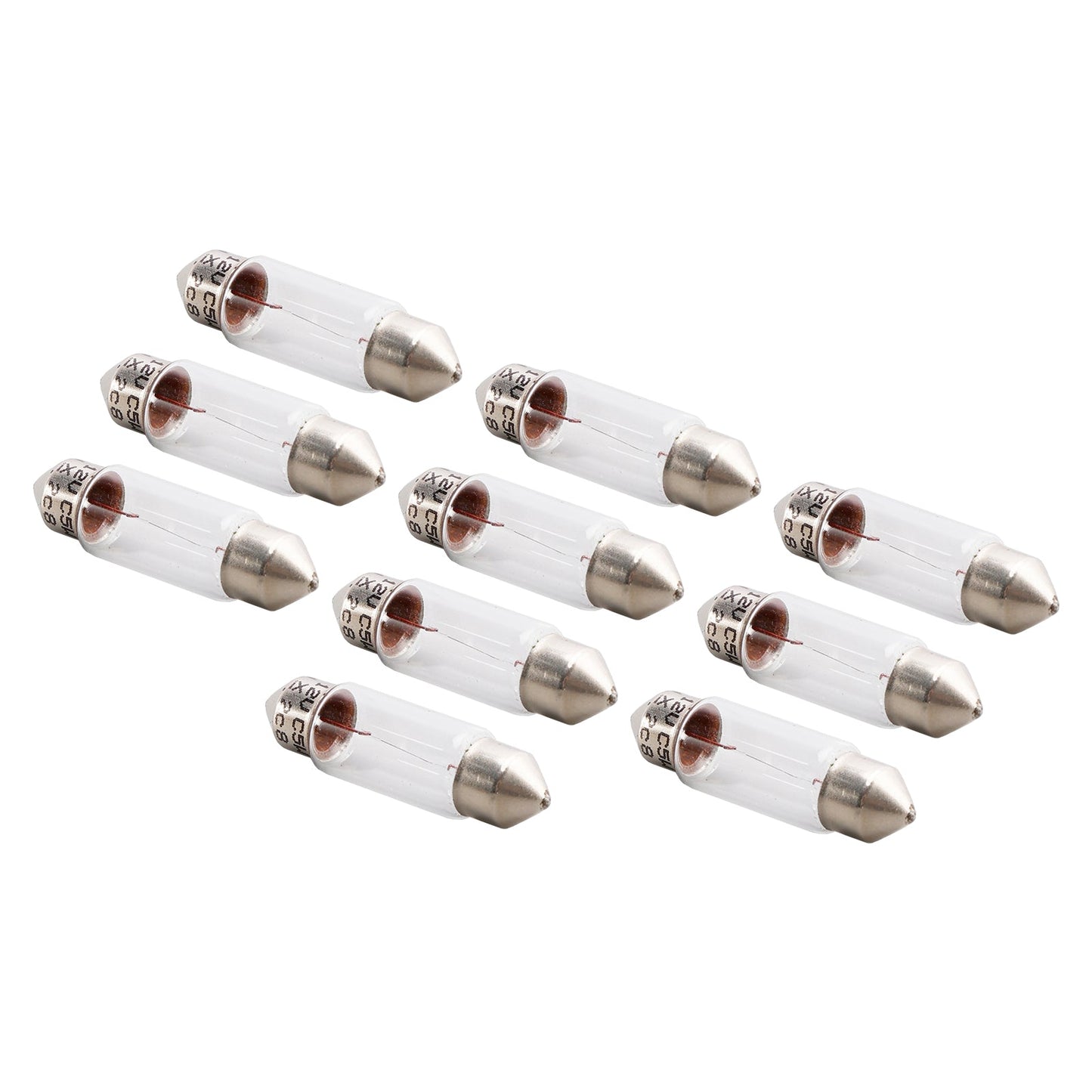 10PCS Car Light Tubular Lamp bulb C5W SV8.5 36MM 6418 12V 5W For OSRAM