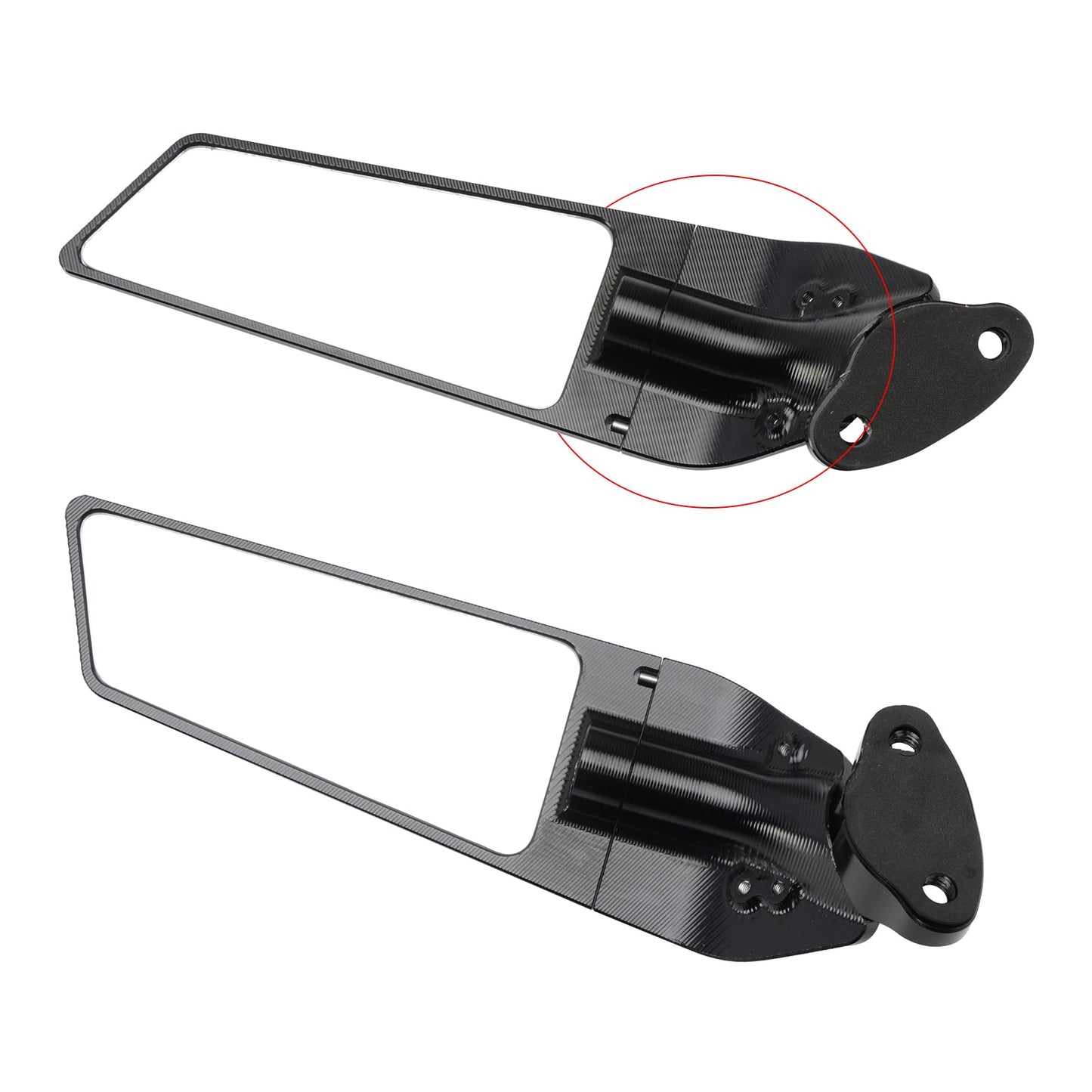 CNC ALU Rearview Winglet Mirrors For Honda CBR125R CBR250R CBR300R CBR500R