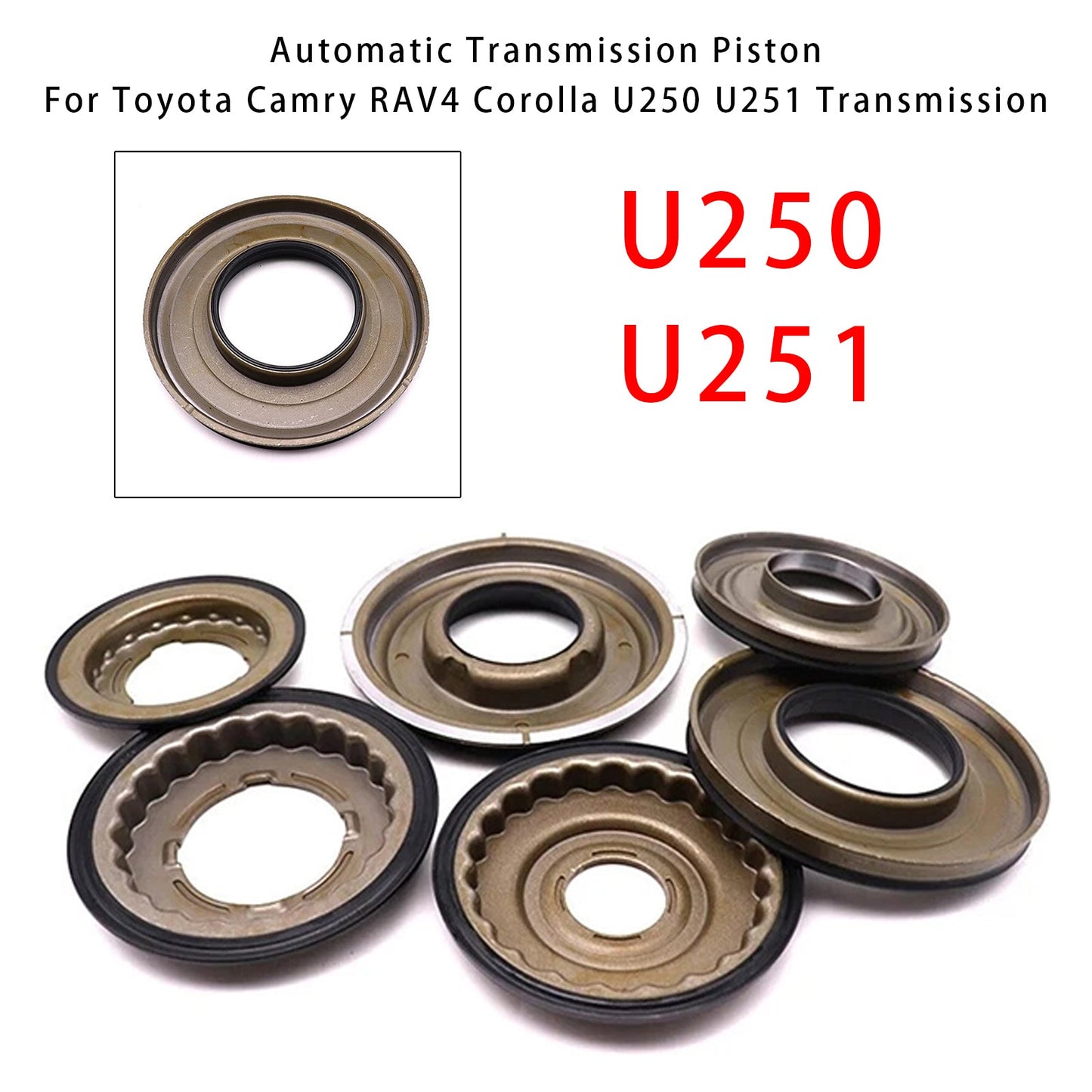136200D For Toyota Camry RAV4 Corolla U250 U251 6PCS Automatic Transmission Piston Kit