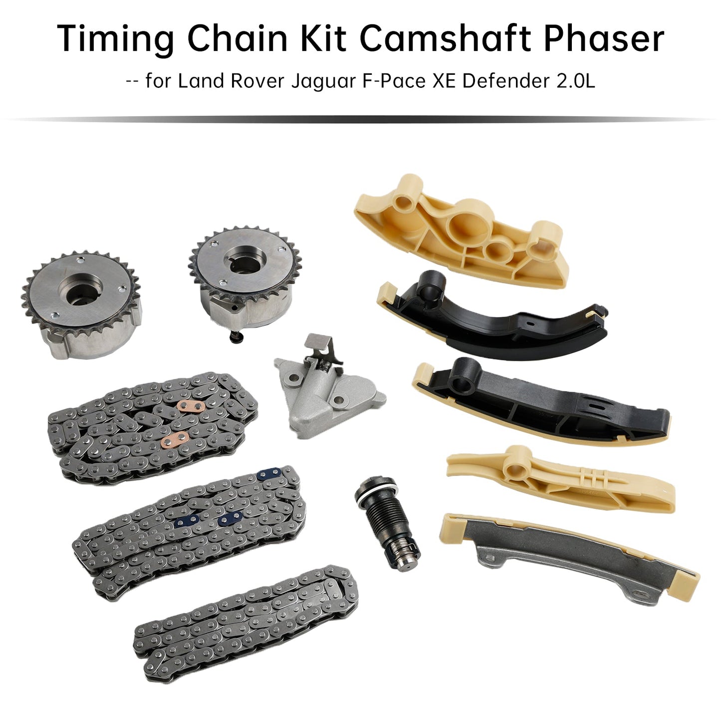 2019/09-on Land Rover Defender Station Wagon (L663) 2.0 P300 Si4 4x4 300PS Timing Chain Kit Camshaft Phaser