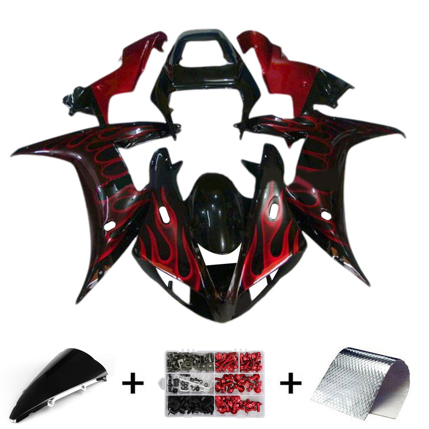 2002-2003 Yamaha YZF 1000 R1 Injection Fairing Kit Bodywork Plastic ABS