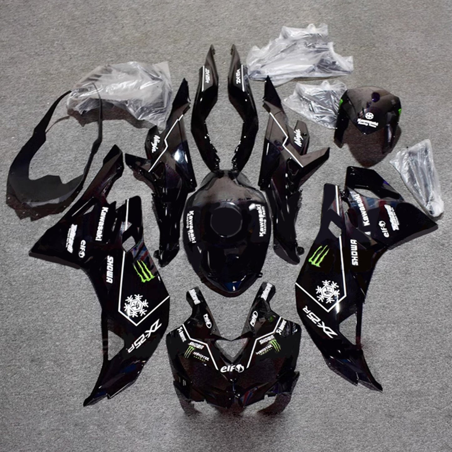 2019-2025 Kawasaki Ninja ZX-25R Amotopart Injection Fairing Kit Bodywork ABS #102