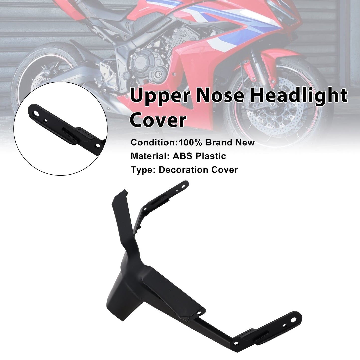 2024-2025 Honda CBR650R Front Upper Nose Headlight Cover Fairing