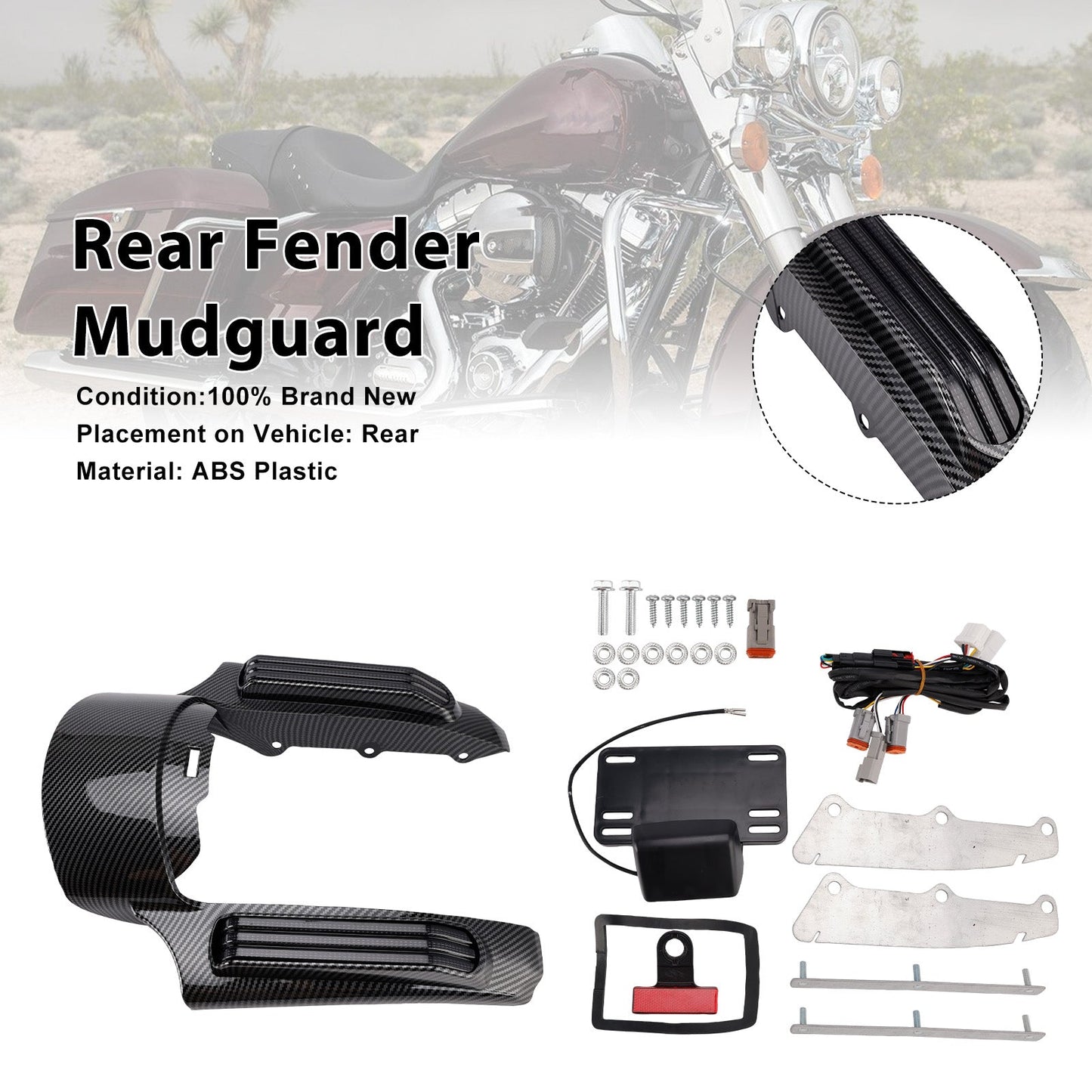 2014-2023 For Ultra Limited Low FLHTKL Rear Fender LED Light