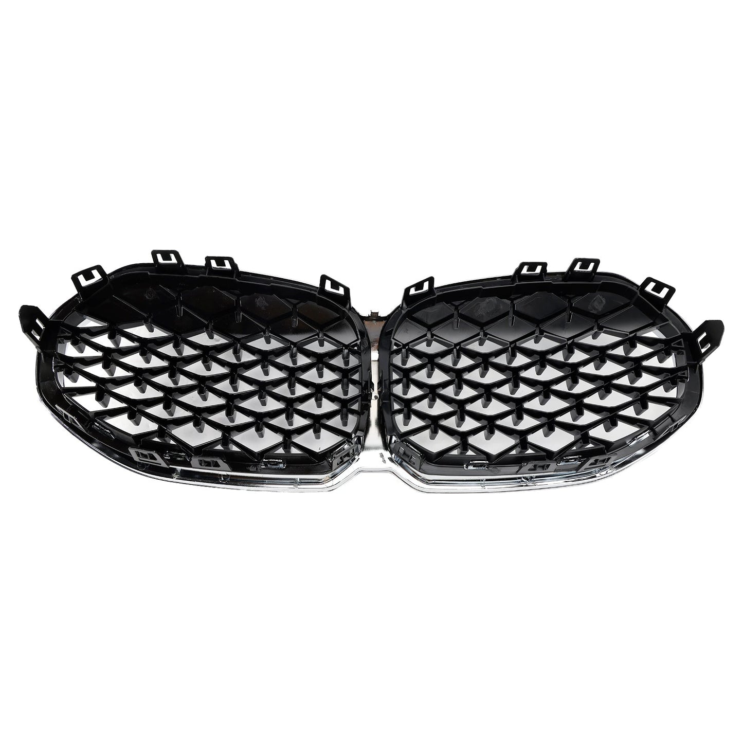 Front Kidney Grille Grill For BMW 1 Series F40 19-23 Silver Diamond Style
