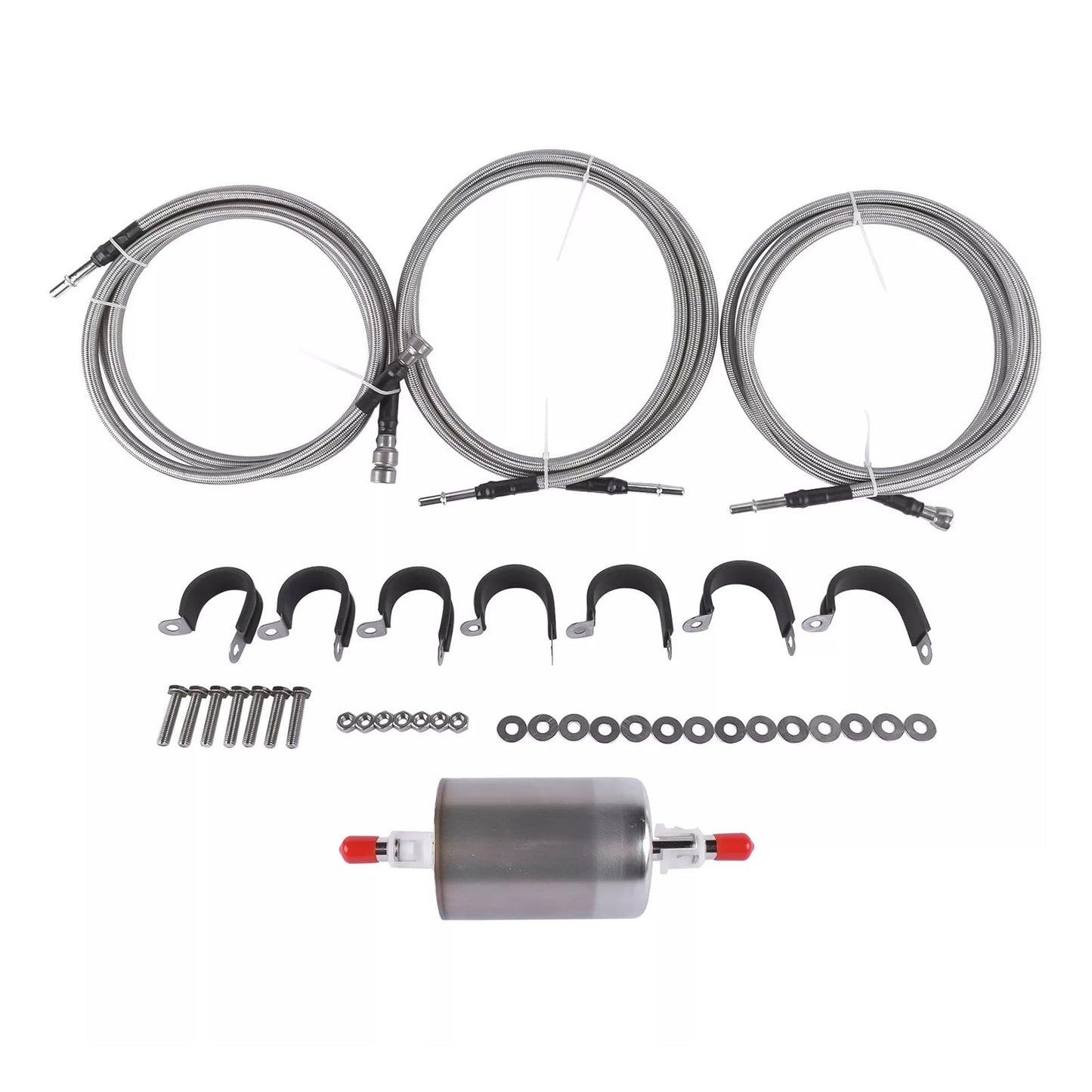 Stainless Steel Braided Fuel Lines Kit 819-840 Quick Fix For 1999-2003 Chevy