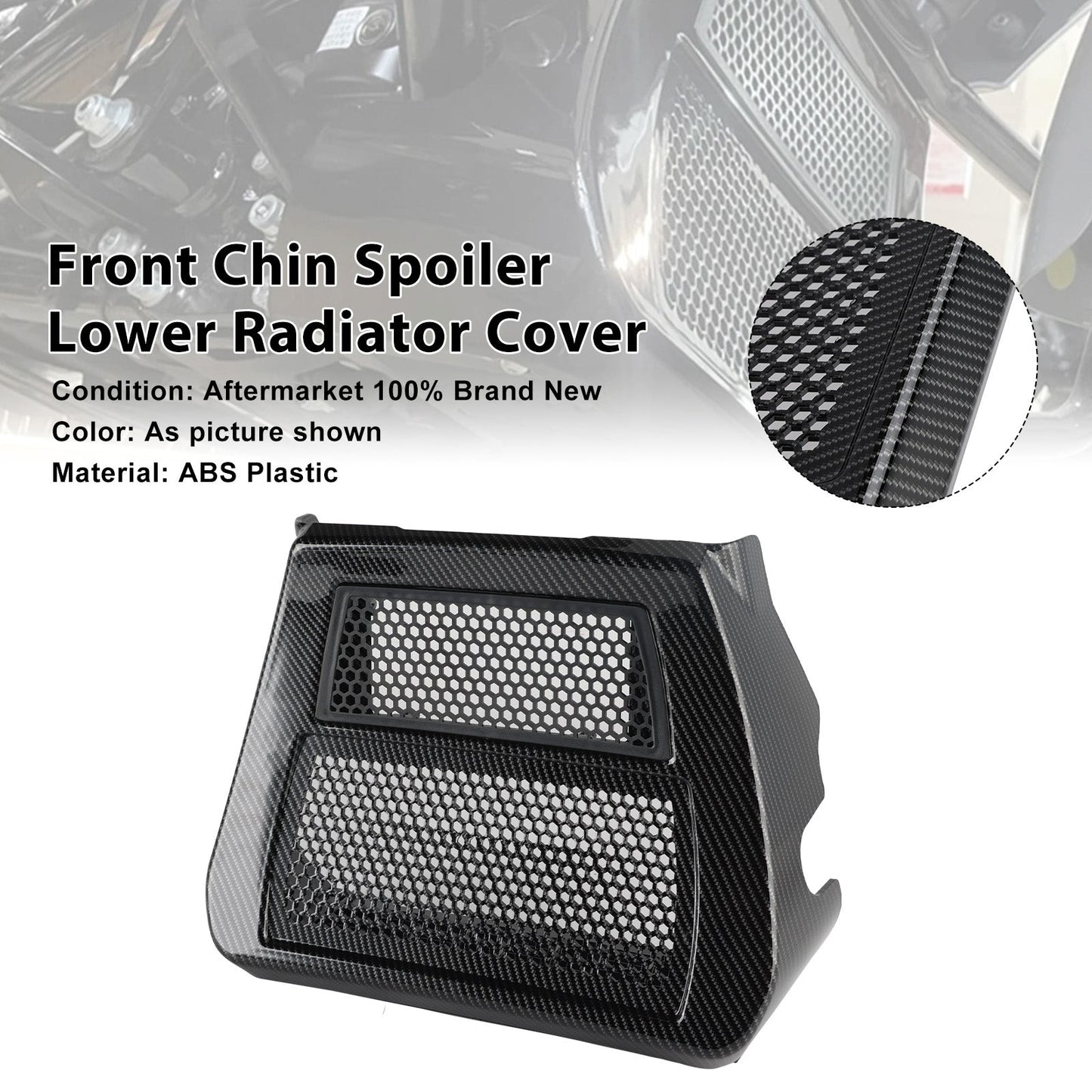 Lower Chin Spoilers Radiator Guard Cover For CVO Street Glide FLHXSE 2023-2025