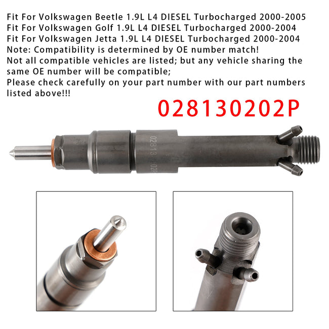 1Pcs Fuel Injector For Volkswagen Golf Jetta Beetle 1.9L Diesel 028130202P