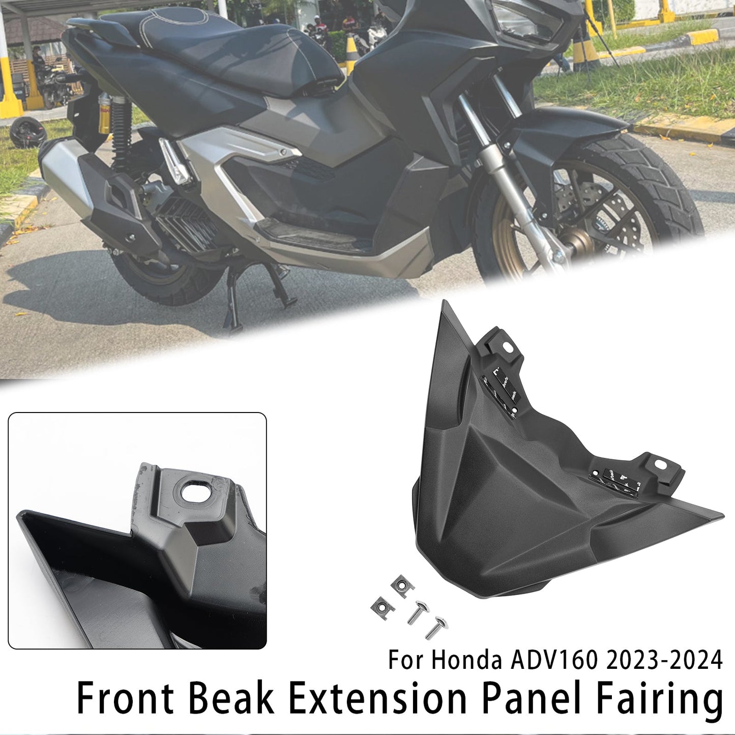 2023-2024 Honda ADV 160 Front Beak Extension Nose Panel Fairing