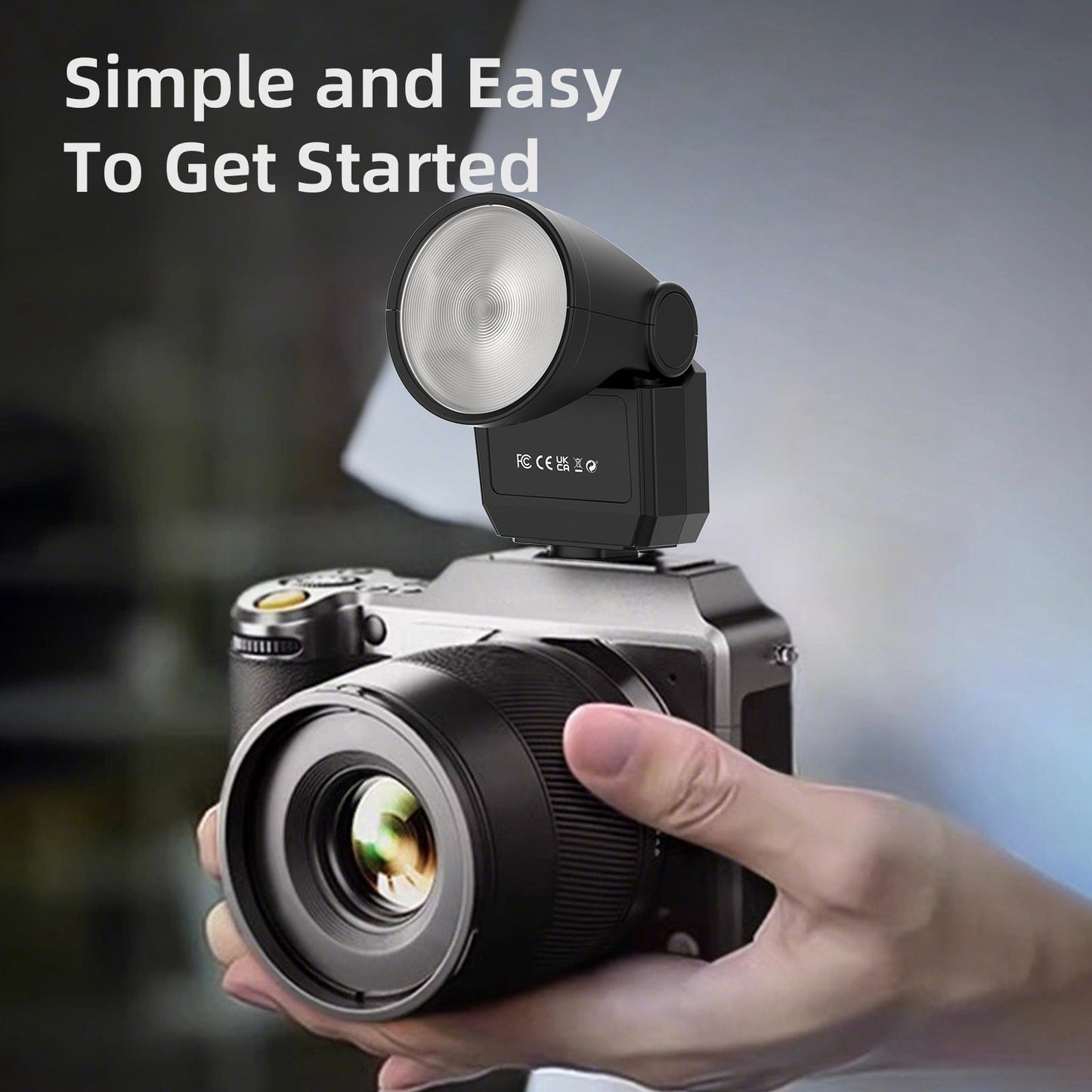F02 Mini Flash Light Micro Single Camera Hot Shoe Portable Photography Fill Light