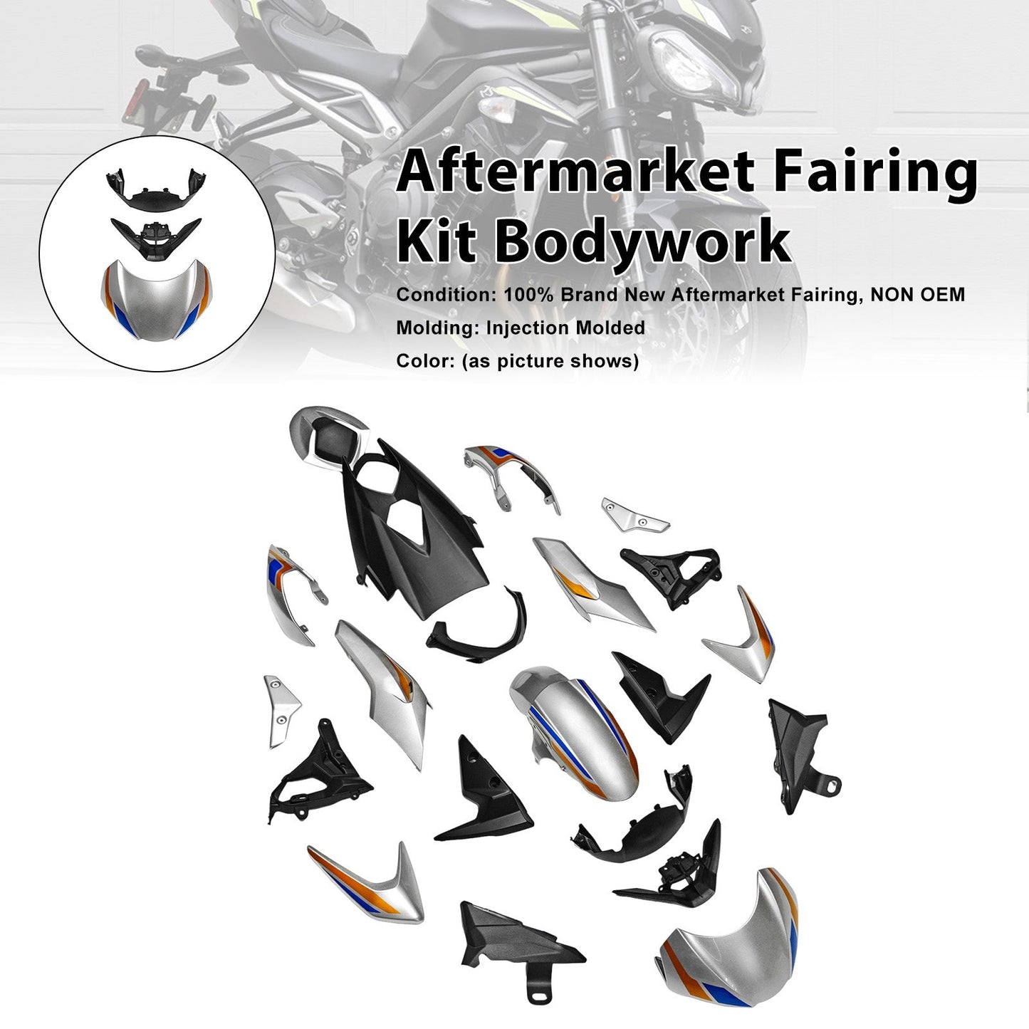 2020-2022 for Street Triple 765 R/RS Injection Bodywork Fairing Kit