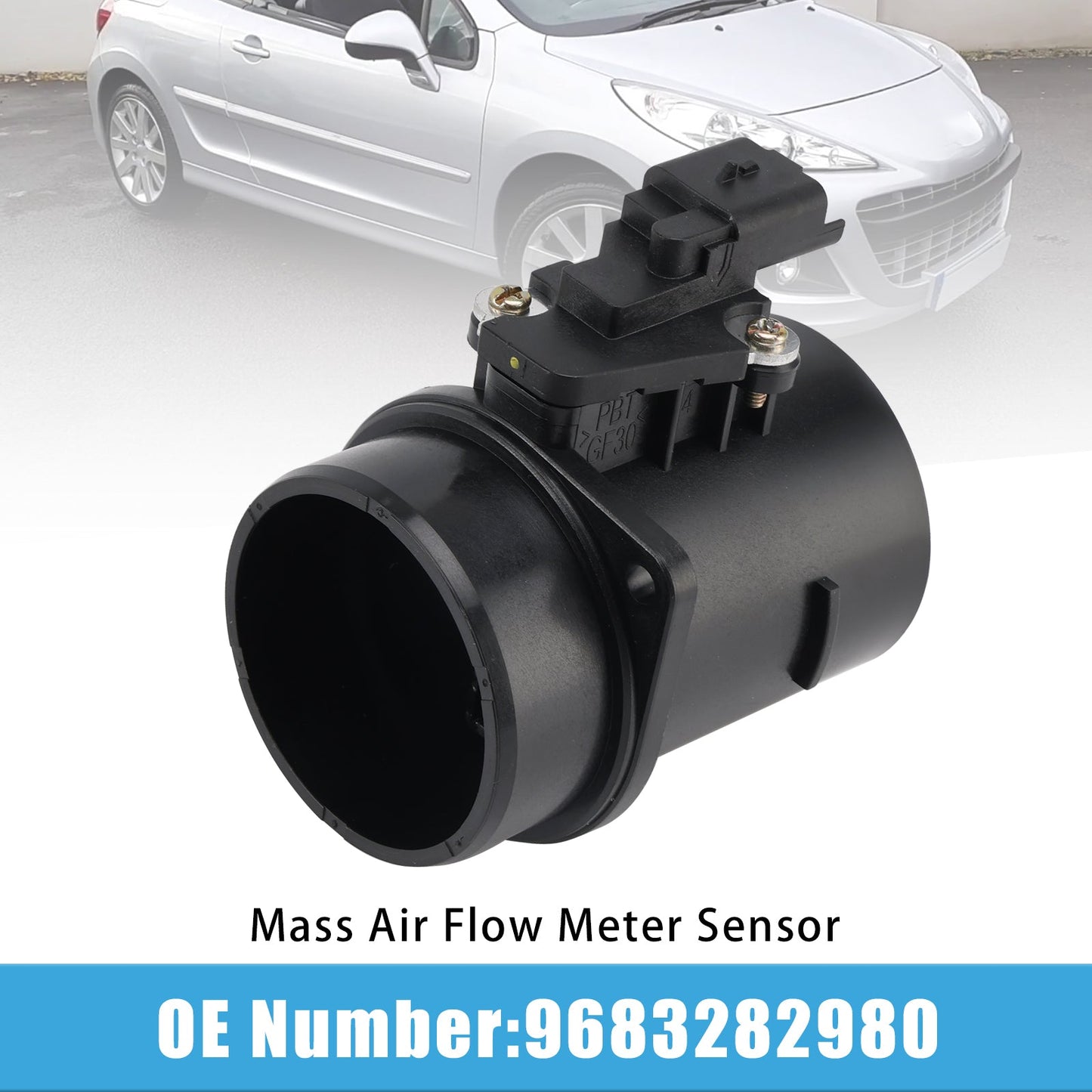 Mass Air Flow Meter Sensor 9683282980 For Peugeot 208 308 2008 1.4 1.6 HDi