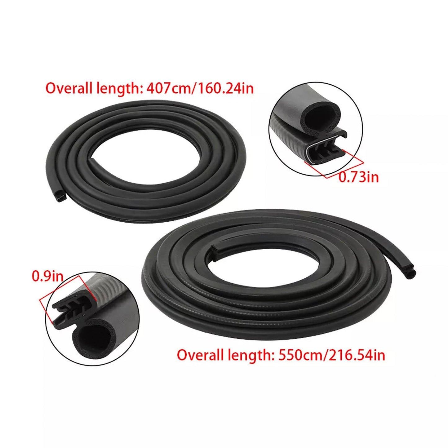 1988-1995 Chevrolet K1500 Front Left & Right 2x Front Door Weatherstrip Seal Kit 1AWSK00228 AM-35015073