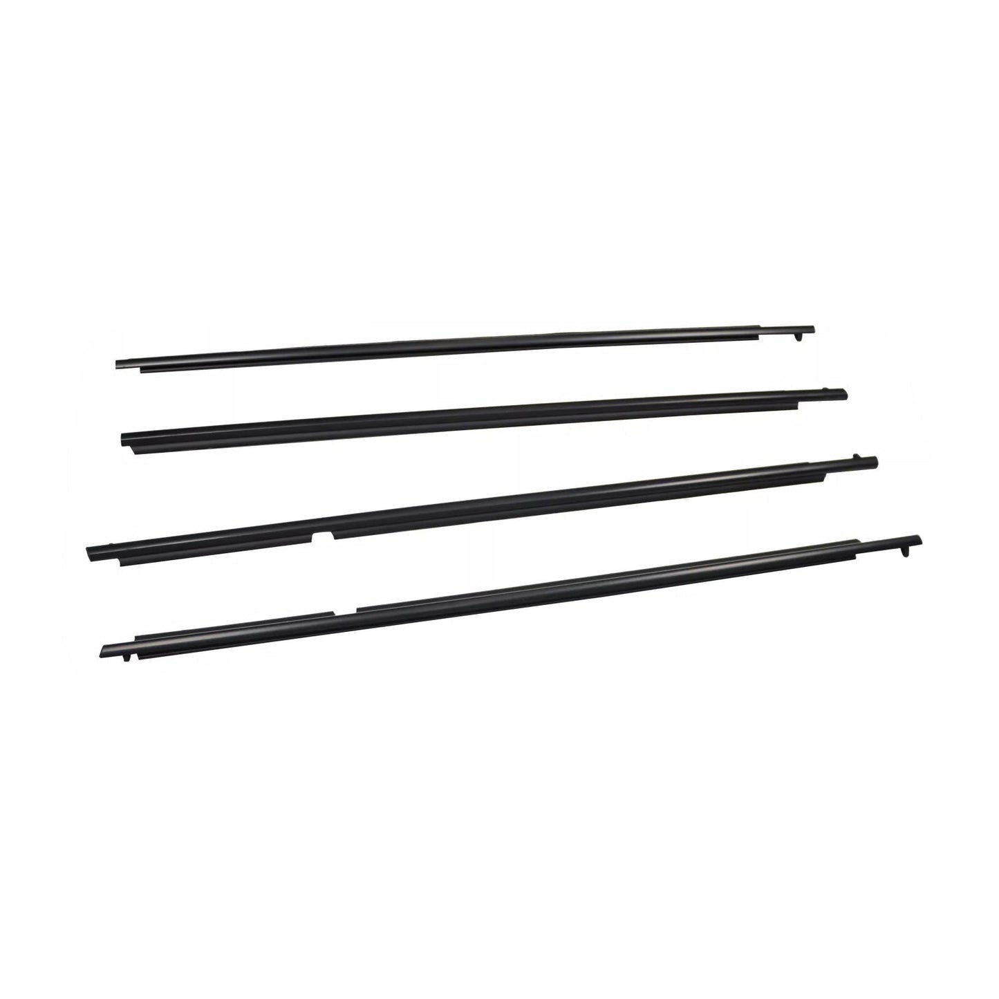 2008-2010 Toyota Highlander 4Pcs Weatherstrip Window Moulding Trim Seal Belt