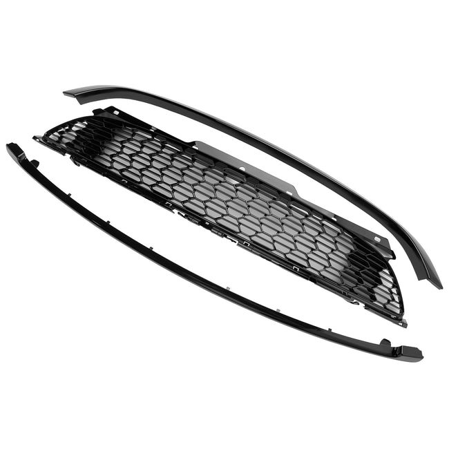 2011-2015 MINI R58 Cooper S & JCW 2-Door Coupe 3PCS Gloss Black Front Grill Grille