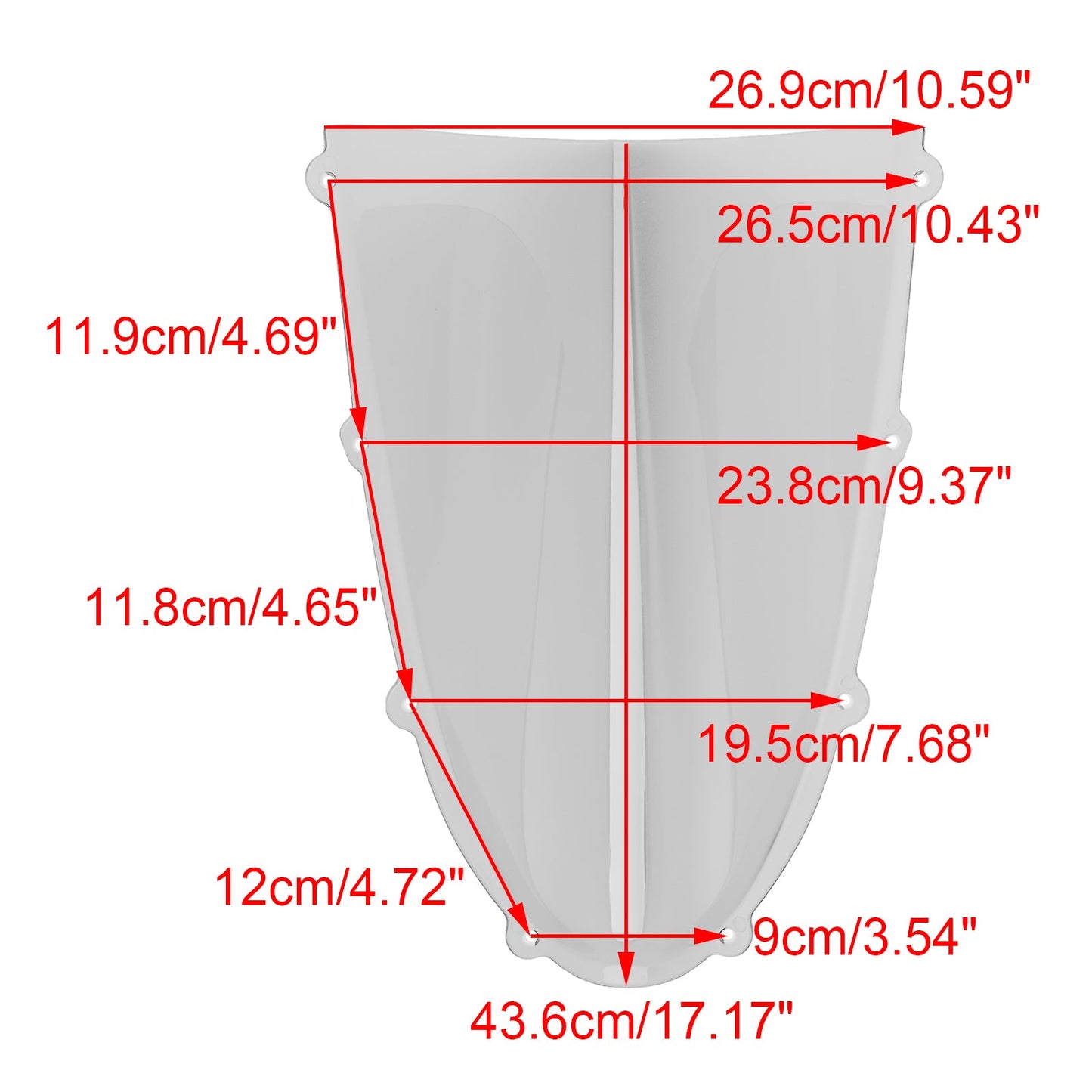 2025- DUCATI Panigale V4/S ABS Plastic Windshield Windscreen