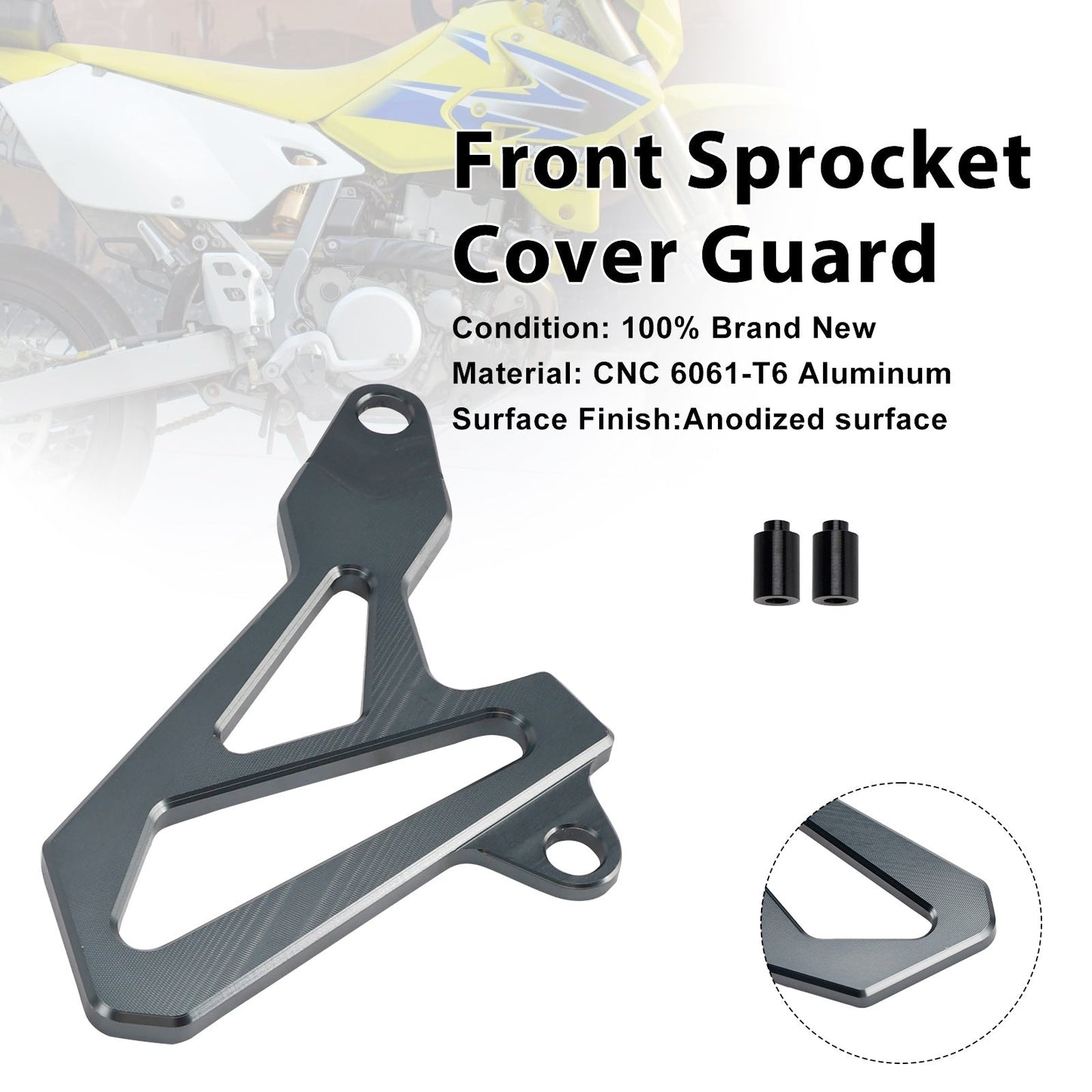 Front Sprocket Cover Guard For Suzuki DR-Z400SM 2000-2024 DRZ400/S/E