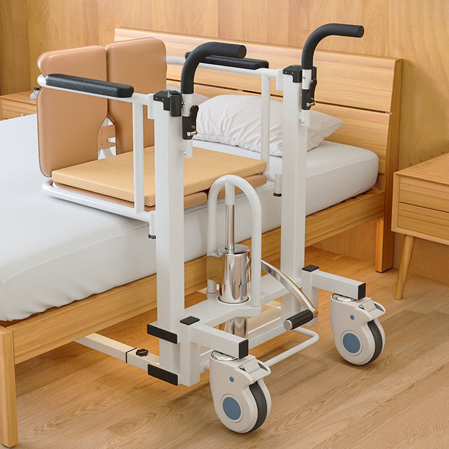 Elderly Patient Chair Hydraulic Transfer Lift Handicapped Wheelchair w/180°Split Seat And Table