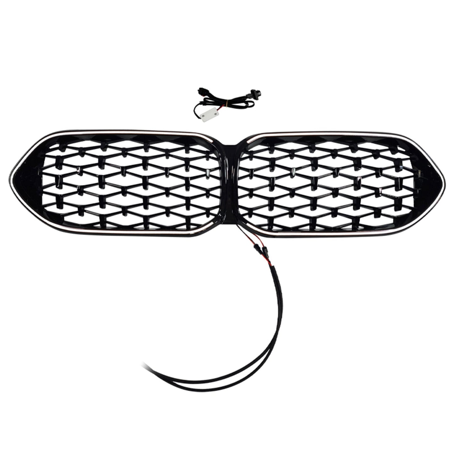 2020-2023 Fit BMW 2 Series F44 Coupe Diamond Gloss Black Front Grille Grill