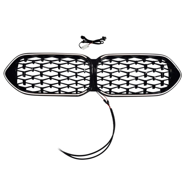 2020-2023 Fit BMW 2 Series F44 Coupe Diamond Gloss Black Front Grille Grill