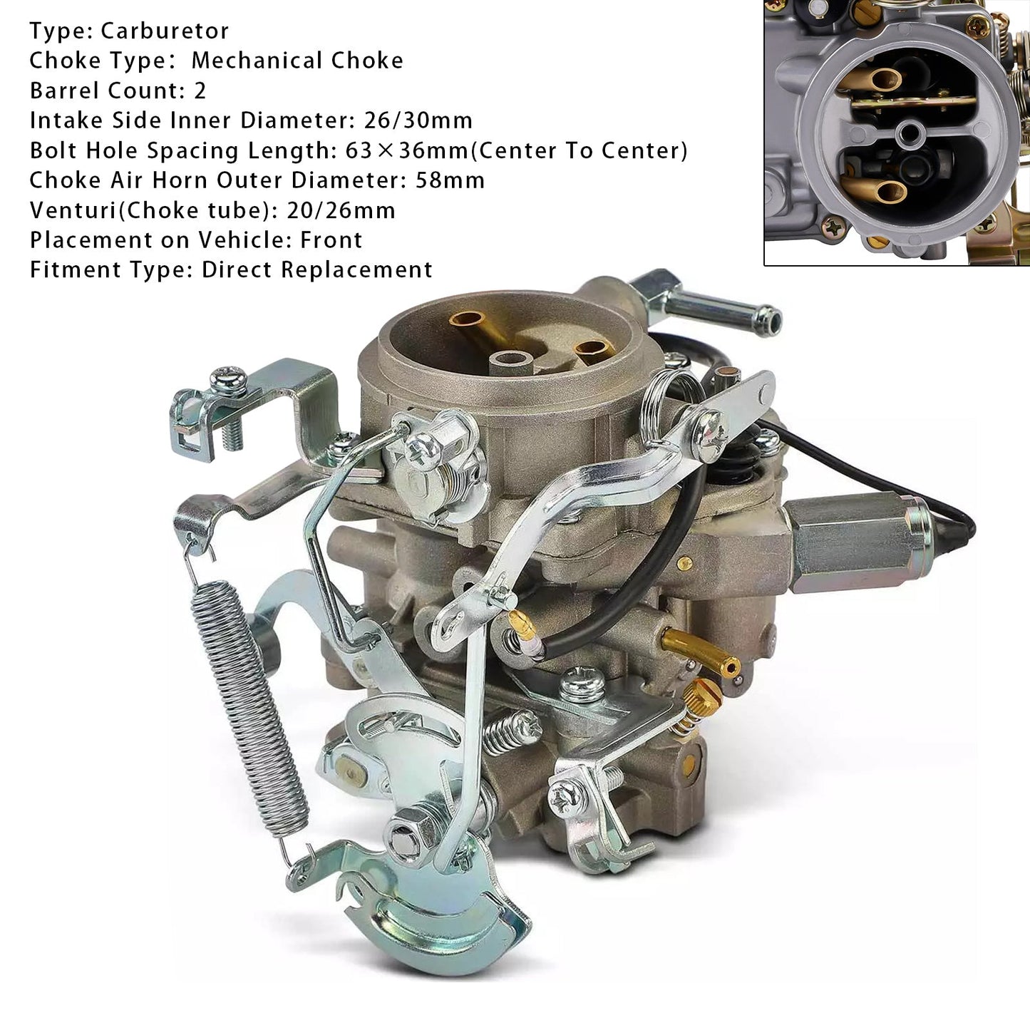 1975-1978 Nissan B210 A14 engine Carburetor 2 Barrel 16010-H6100 16010W5600