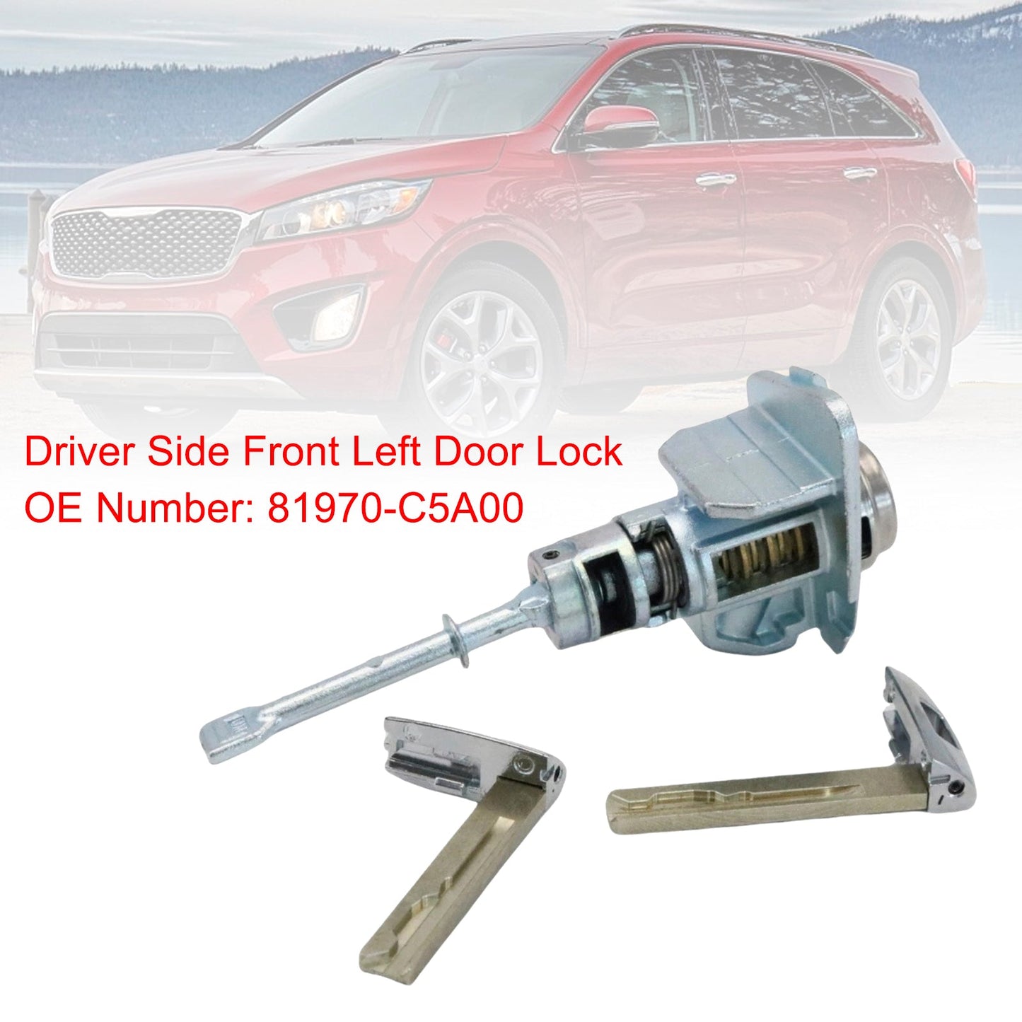 2016-2018 Kia Sorento L 2.4L 2359CC l4 GAS DOHC Naturally Aspirated Driver Side Front Left Door Lock 81970-C5A00