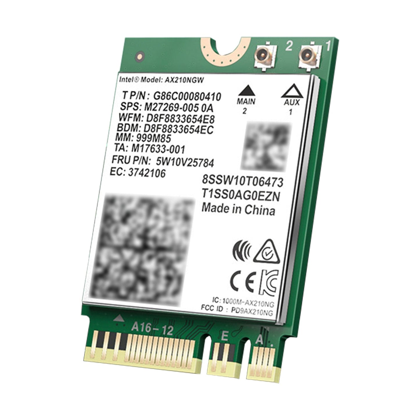 AX210 Module Bluetooth 5374Mbps High-Speed Gigabit Network Card Supports WIFI6