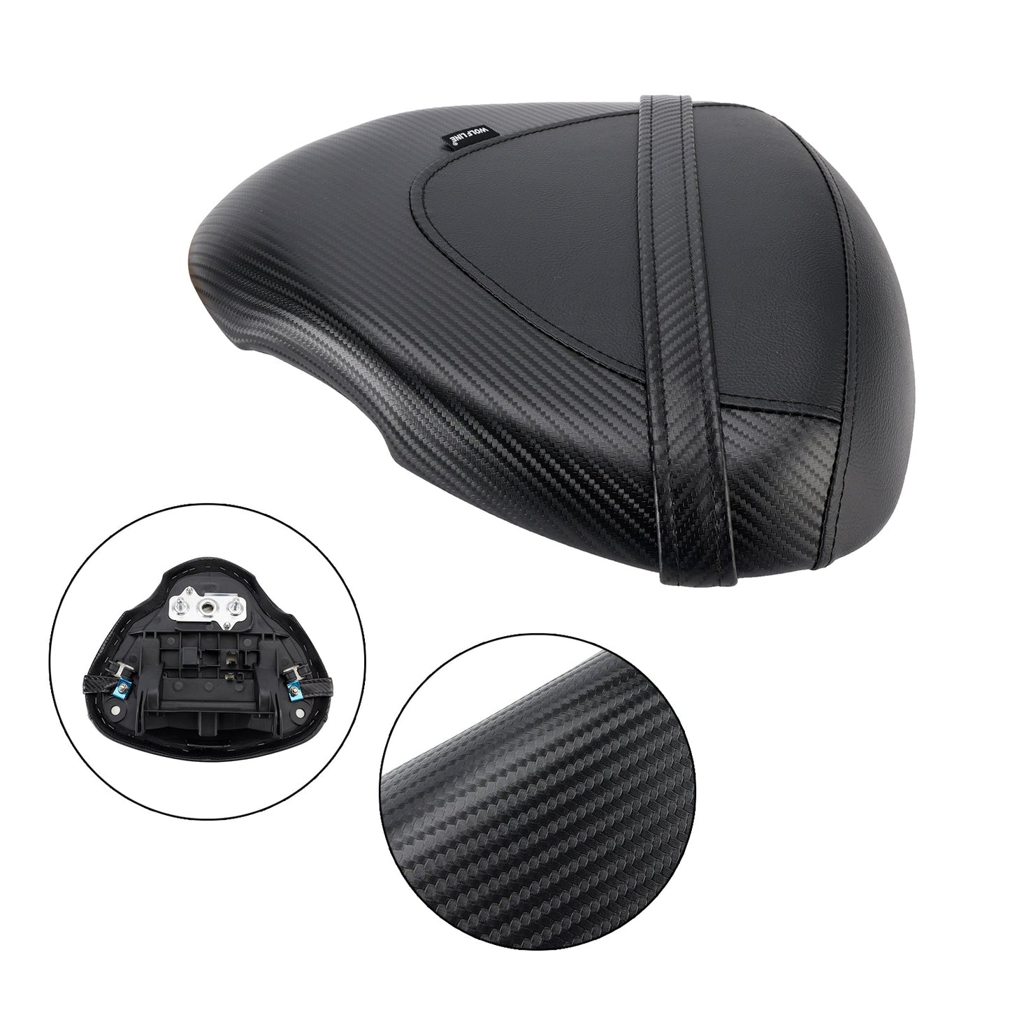2022-2024 SUZUKI Hayabusa GSX1300R Rear Seat Passenger Cushion Flat Pu White
