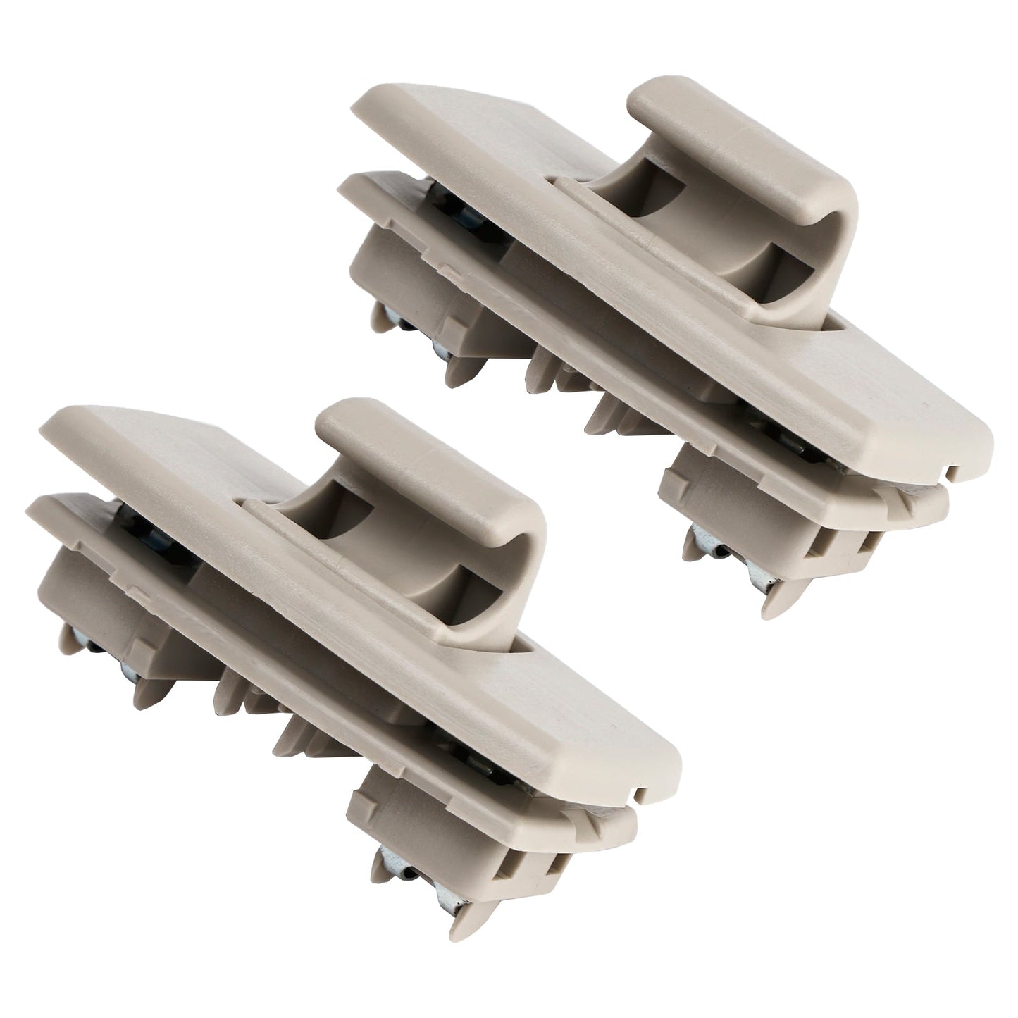 2x Gray Sun Visor Clip Hook Retainer For Mercedes Benz C-class W205 S205 15-19