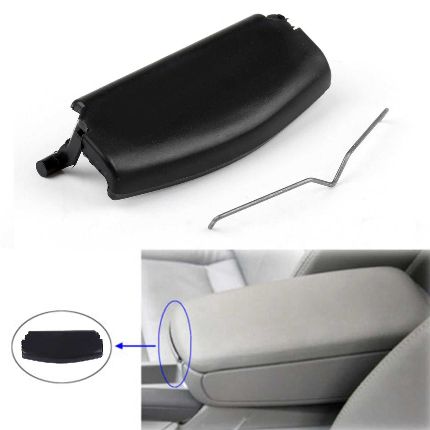 2001-2008 Audi A4 B6 B7 Black Console Center Armrest Lid Latch 8E0864245E