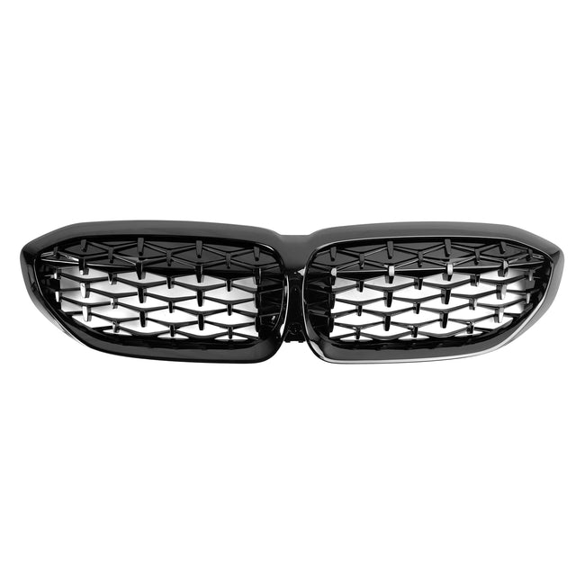 Diamond Black Kidney Grille Grill 51138072085 Fit BMW 3 Series G20 2019-2022