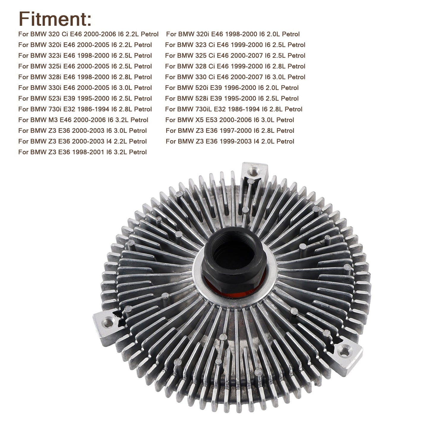 1995-2000 BMW 523i E39 I6 2.5L Petrol Radiator Cooling Fan Clutch 11521719269 11521719046