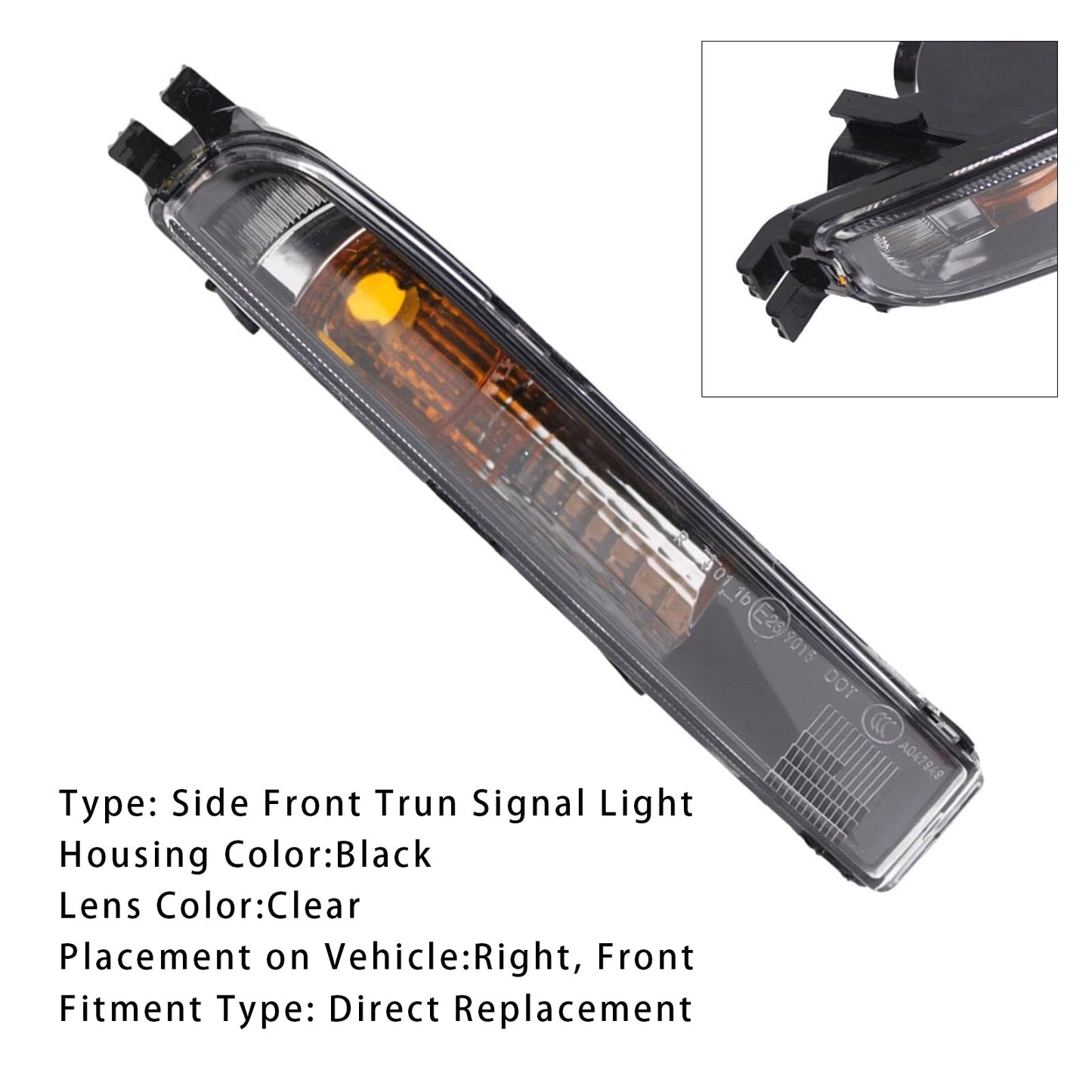 2012-2019 Volkswagen Beetle 1 Pcs Front Bumper Right Turn Signal Light 5C5953042A