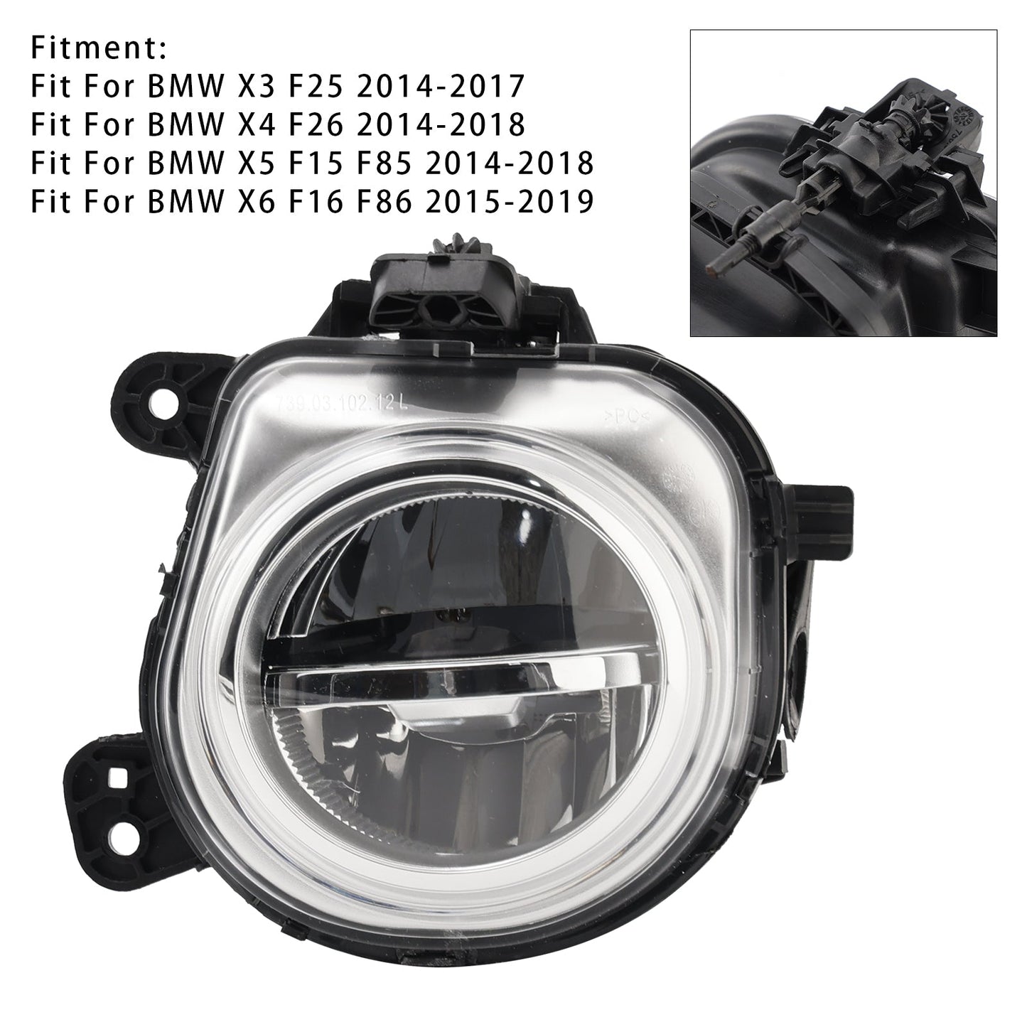 1 Pcs LED Front Left Fog Light For BMW X3 F25 X4 F26 X5 F15 X6 F16 63177317251