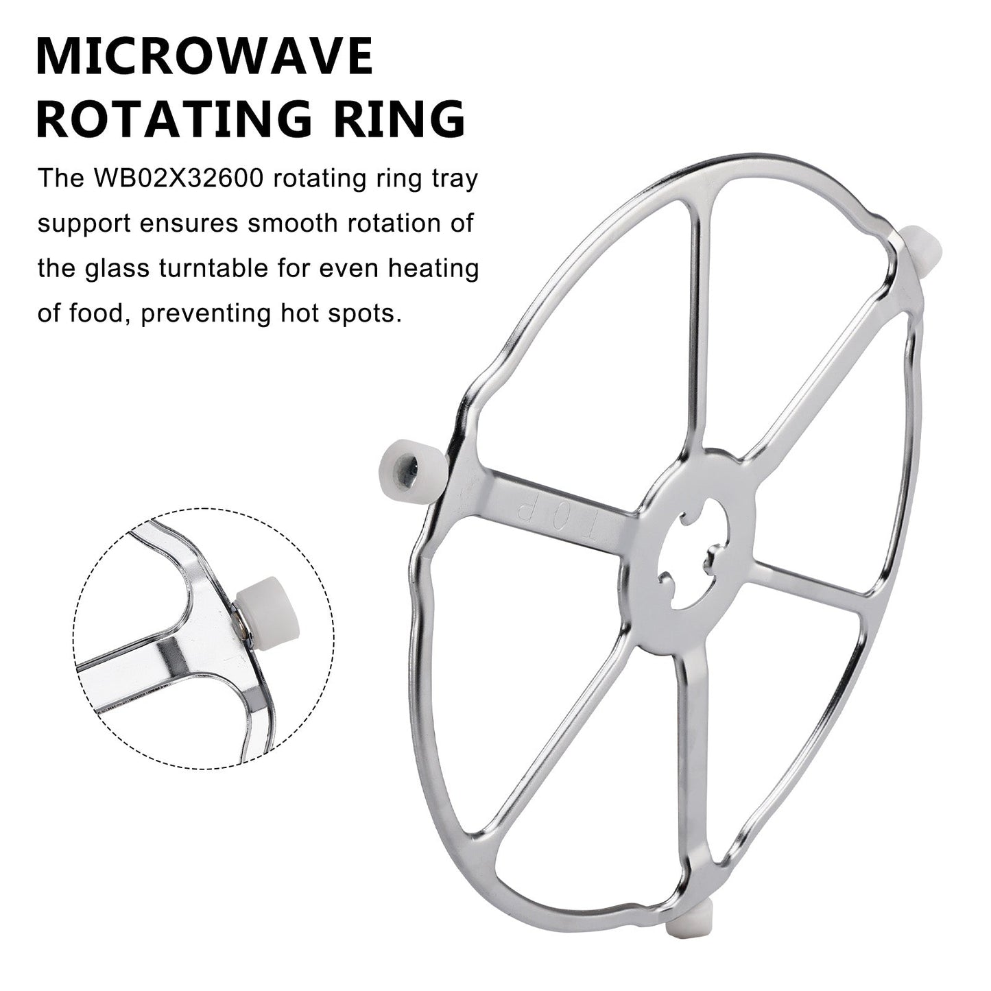WB02X32600 WB06X10651 for GE Microwave Oven ROLLER RING TRAY SUPPORT