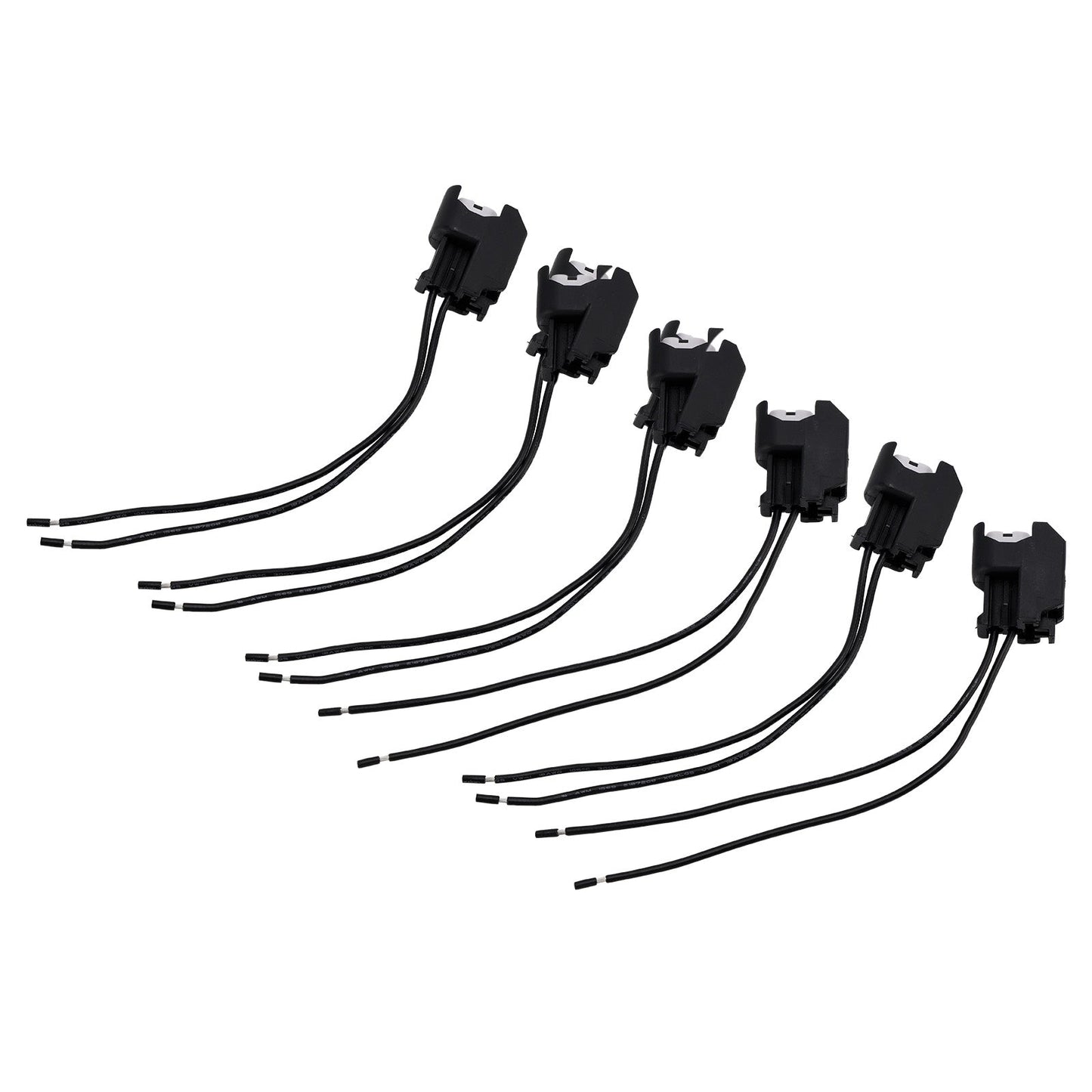 6-EV6 Fuel Injector Connector Plug Clip Pigtail Quick Disconnect Fit Hyundai