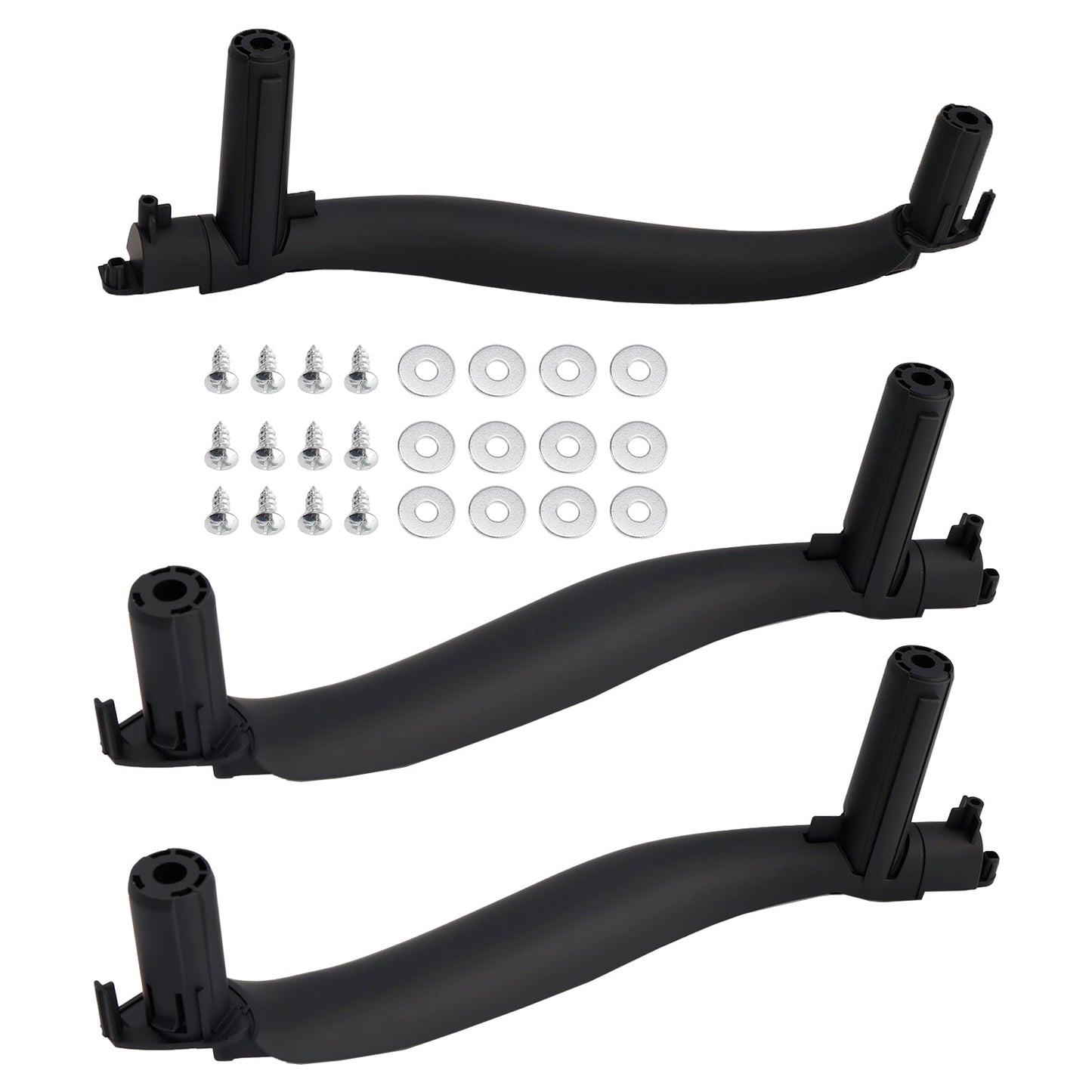 RHD 3PC Interior Door Handle Pull Cover For BMW X5 F15 X6 F16 2014-2018