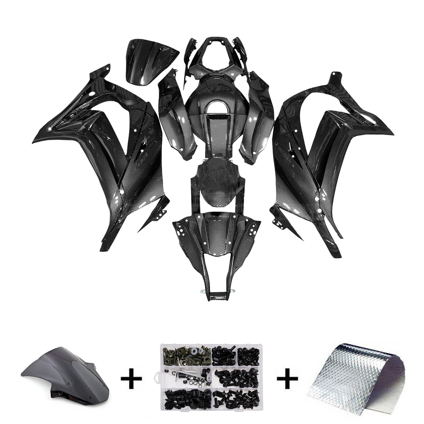 Injection Fairing Kit Bodywork Plastic ABS fit For Kawasaki ZX10R 2011-2015