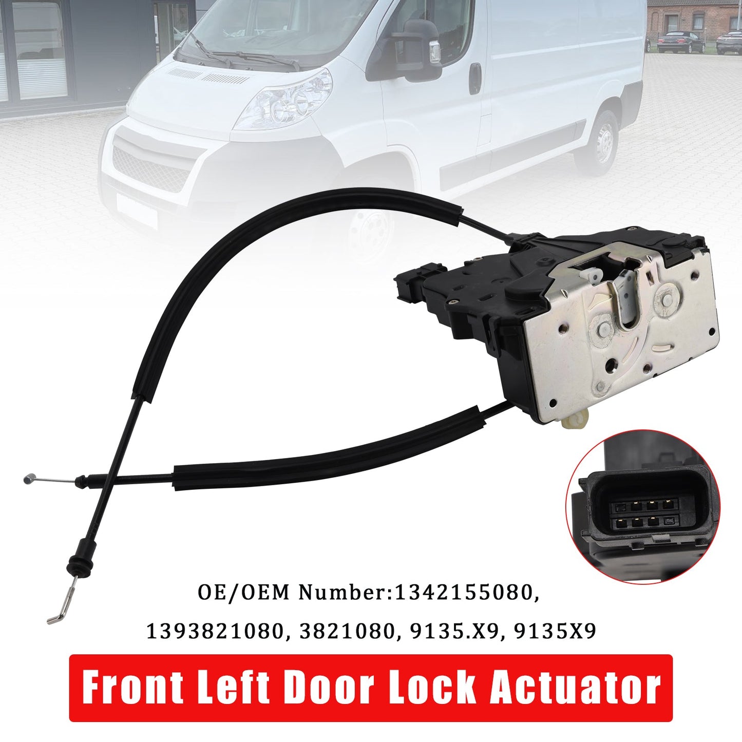 Front Left Door Lock For Fiat Ducato Citroën Jumper Peugeot Boxer 2006-