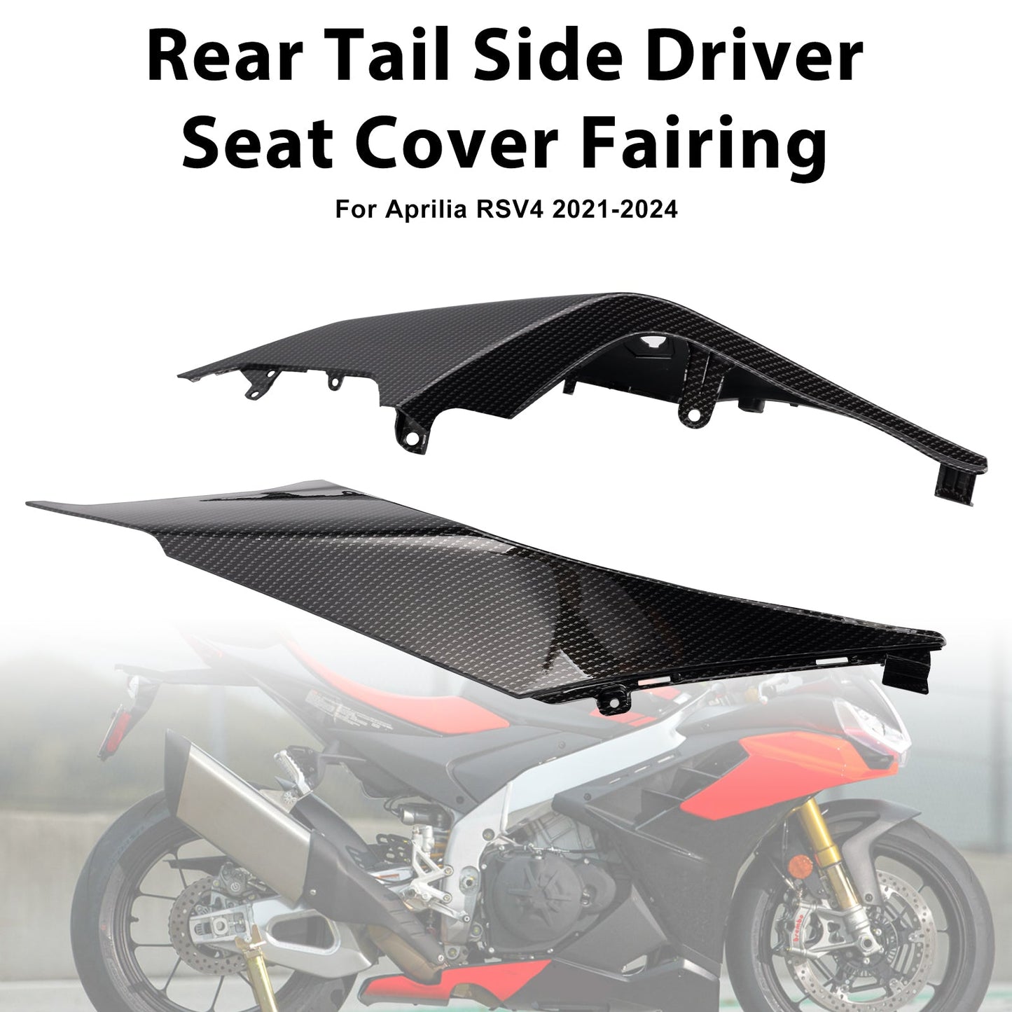 2021-2024 Aprilia RSV4 Rear Tail Side Driver Seat Cover Fairing