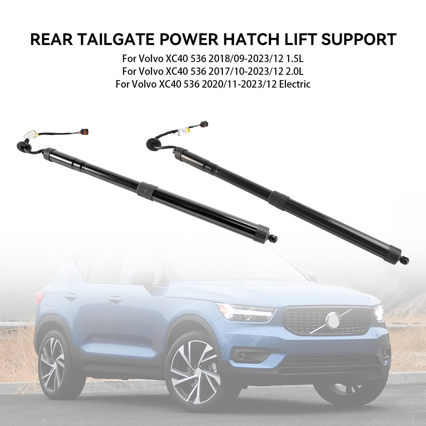 2018/09-2023/12 Volvo XC40 536 1.5L 2PCS Rear Electric Tailgate Gas Strut 32296296