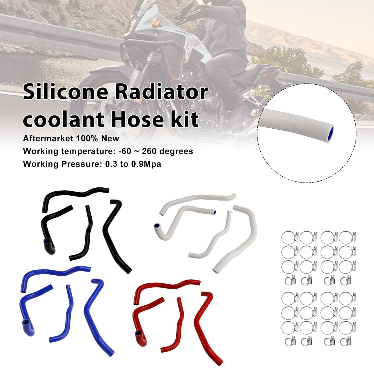 2024-2025 Honda NX400 NX500 Silicone Radiator coolant Hose