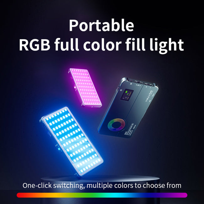 D02 RGB Fill Light Video Camera Mobile Phone Live Full-Color Led Fill Light