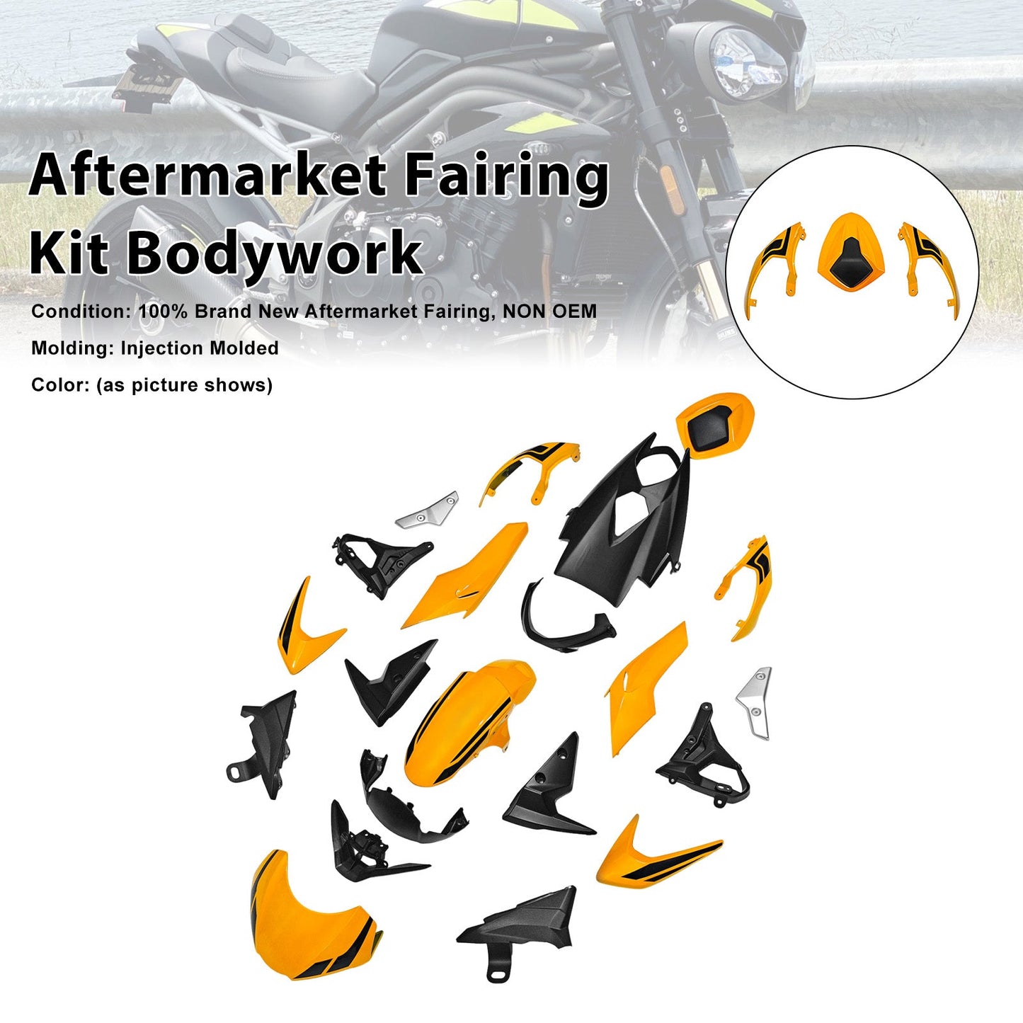 2020-2022 for Street Triple 765 R/RS Injection Bodywork Fairing Kit